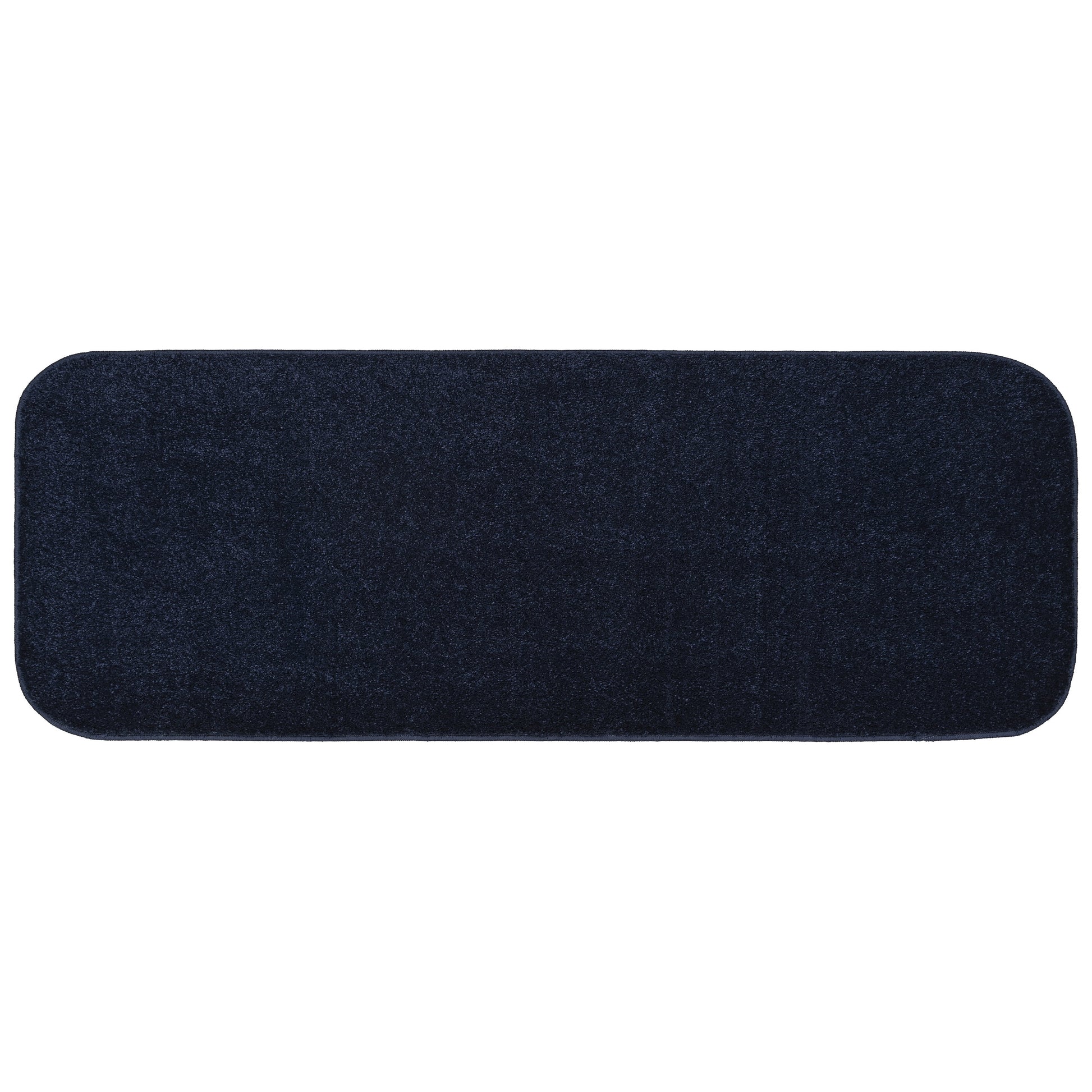 Garland Rug Sedona Washable Polypropylene Navy Bathroom Runner, 22â€ x 60â€