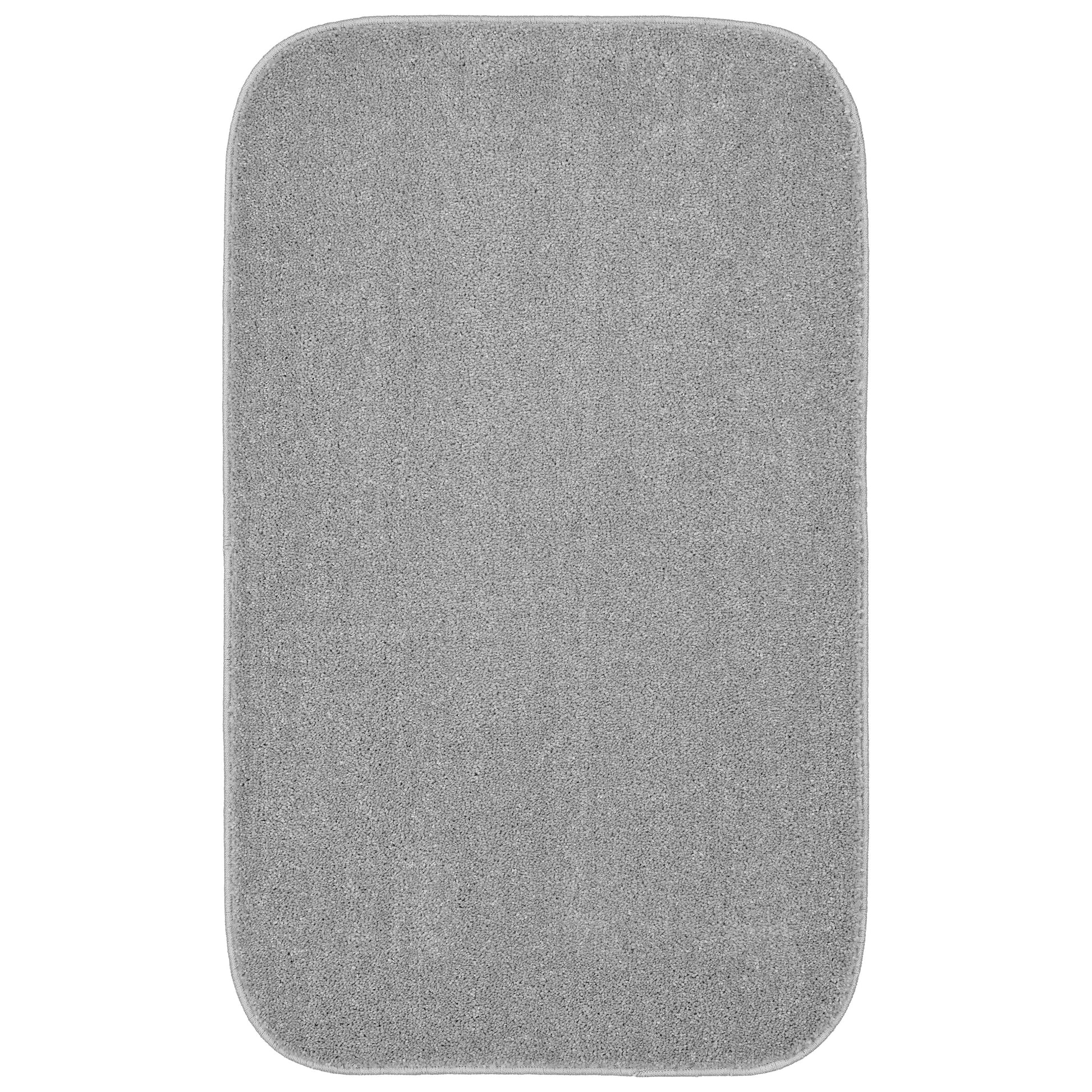 Garland Rug Sedona Washable Polypropylene Silver Bath Rug, 24" x 40"