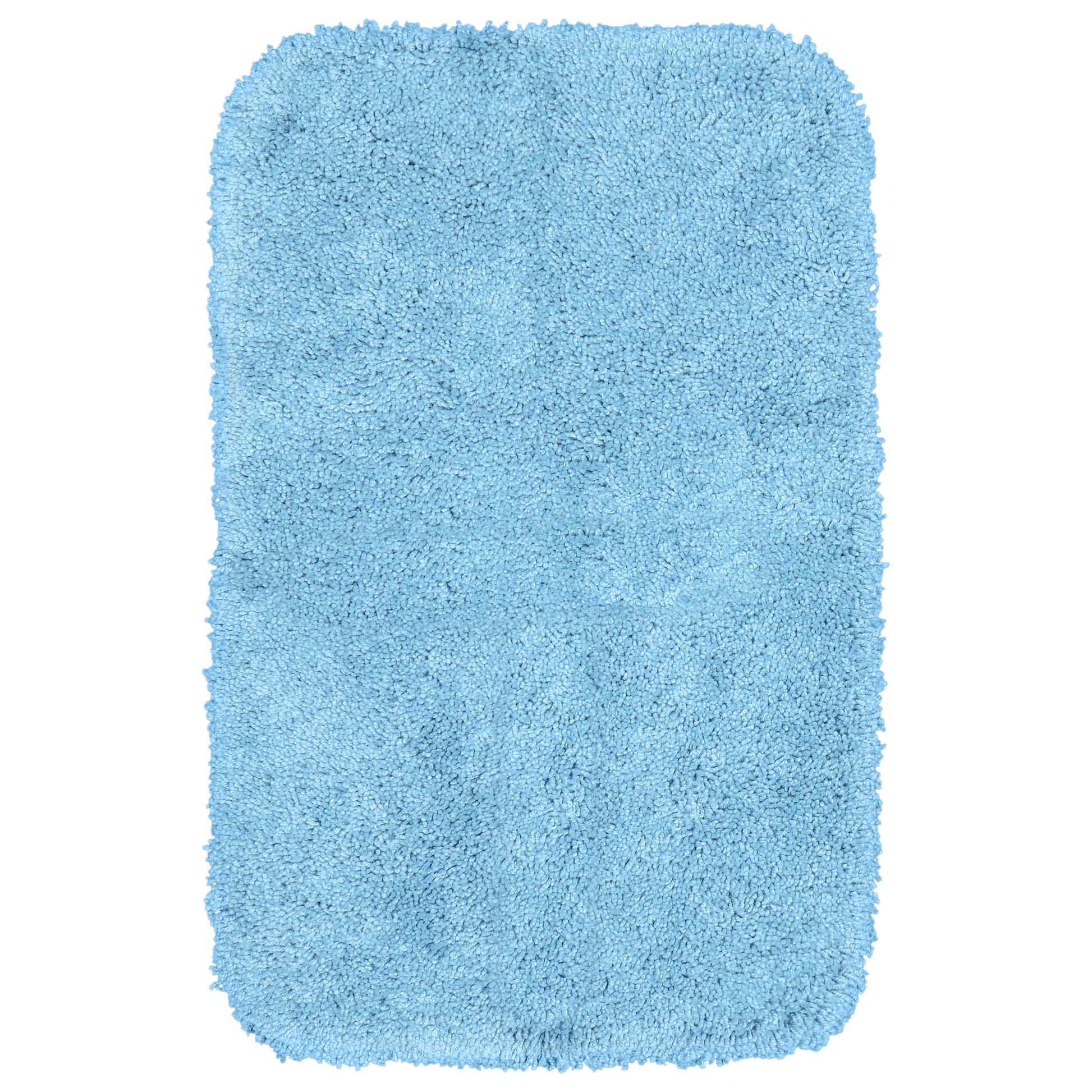Garland Rug Serendipity Washable Nylon Basin Blue Bath Rug, 30" x 50"