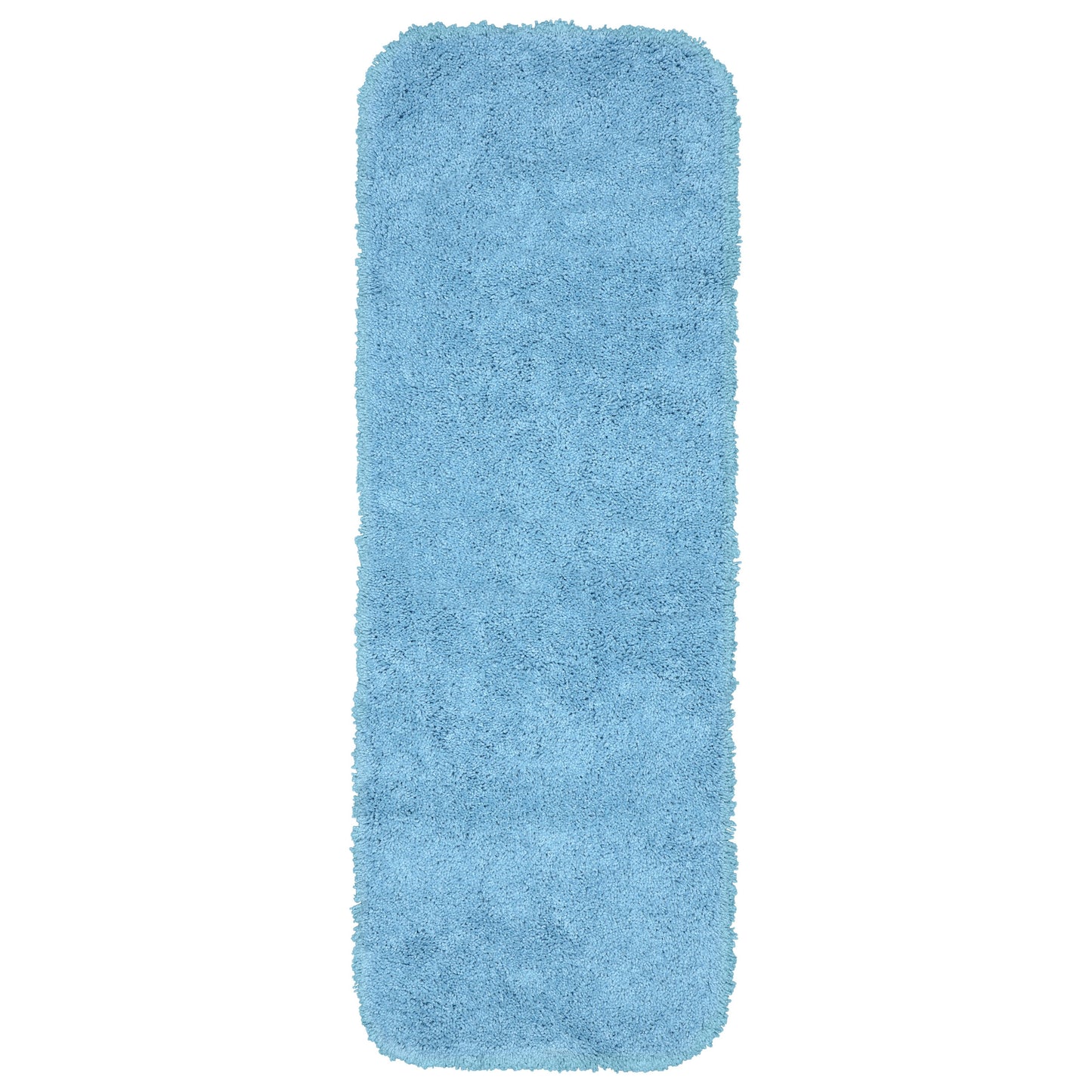 Garland Rug Serendipity Washable Nylon Basin Blue Bathroom Runner, 22" x 60"