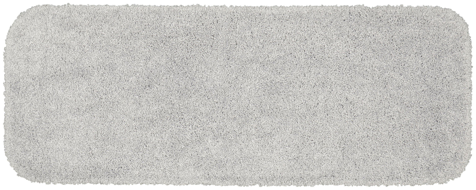 Garland Rug Serendipity Washable Nylon Platinum Gray Bathroom Runner, 22" x 60"