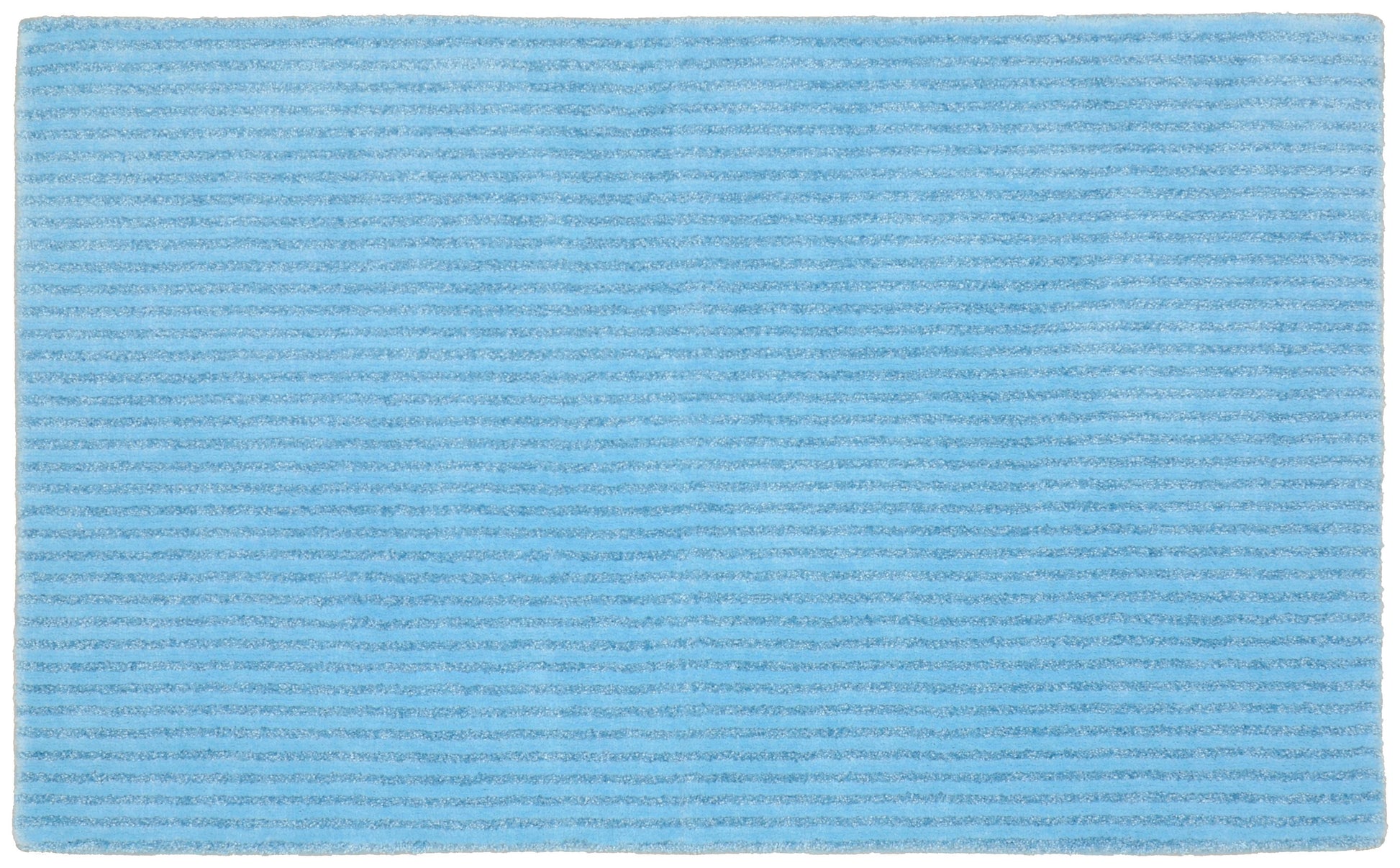 Garland Rug Sheridan 30 in. x 50 in. Plush Washable Nylon Bath Rug Basin Blue