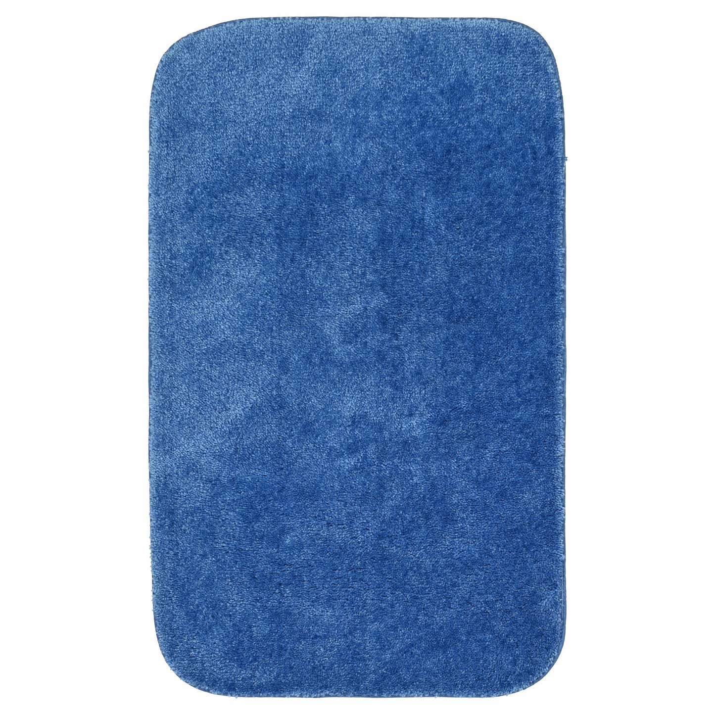 Garland Rug Traditional Washable Nylon Electric Blue Bath Rug, 24" x 40"
