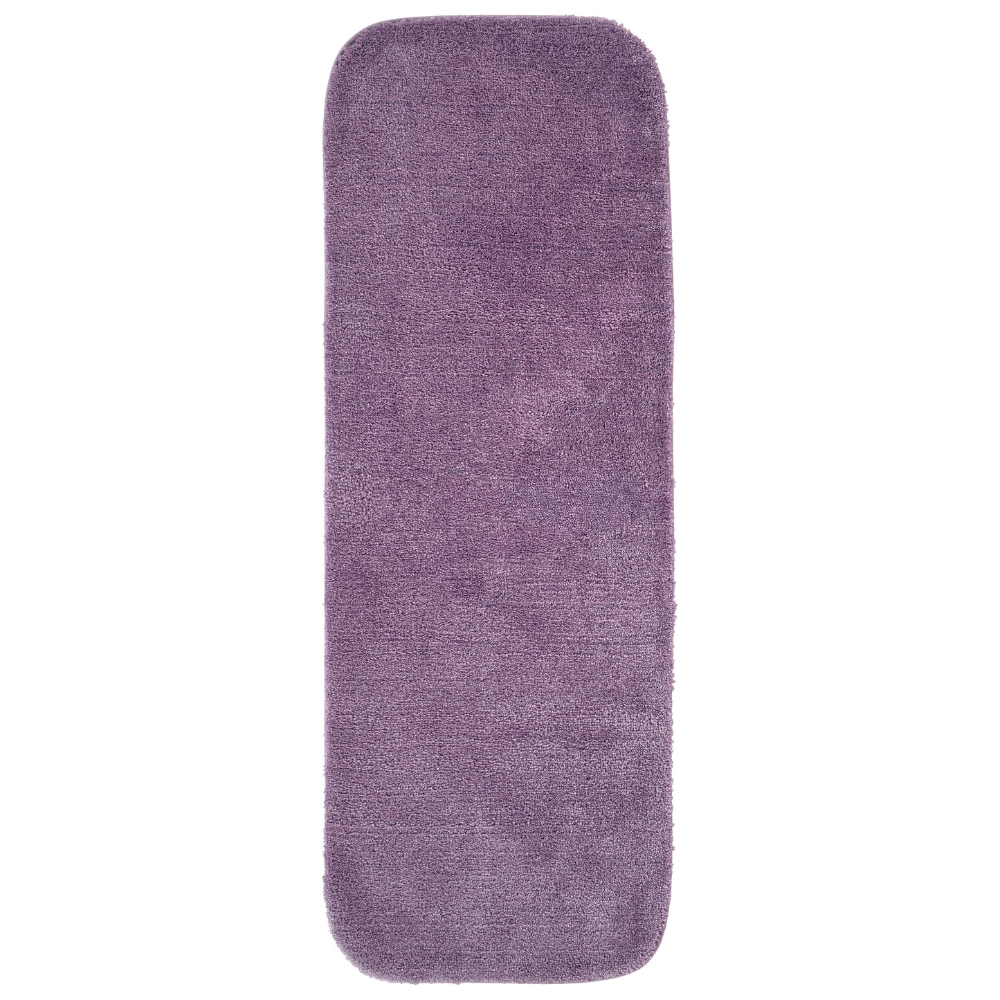 Garland Rug Traditional Washable Nylon Purple Bathroom Runner, 22" x 60"