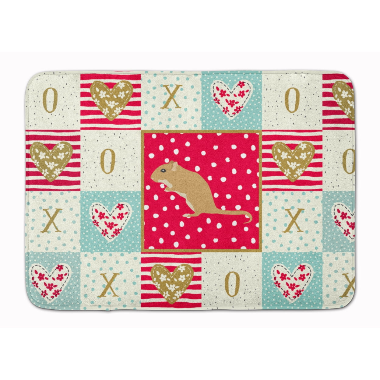 Gerbil Mouse Love Machine Washable Memory Foam Mat