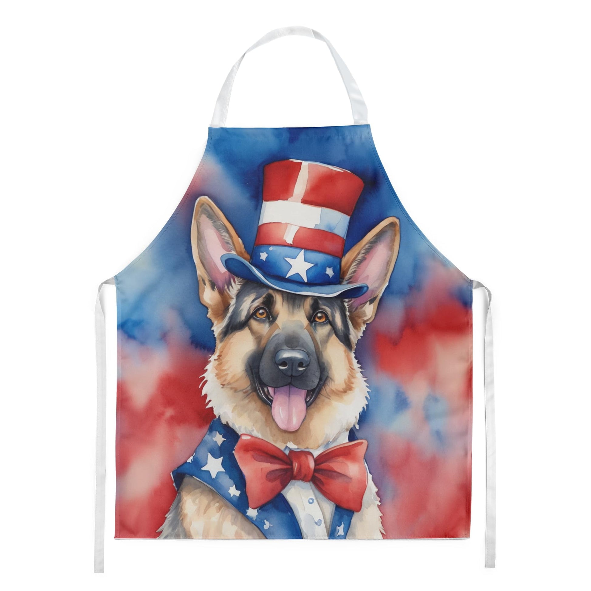 German Shepherd Patriotic American Apron 27 in x 30 in