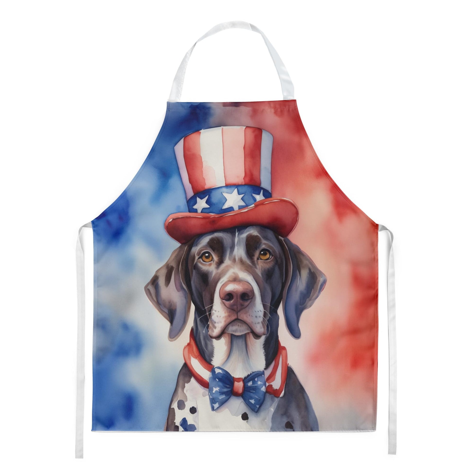 German Shorthaired Pointer Patriotic American Apron 27 in x 30 in