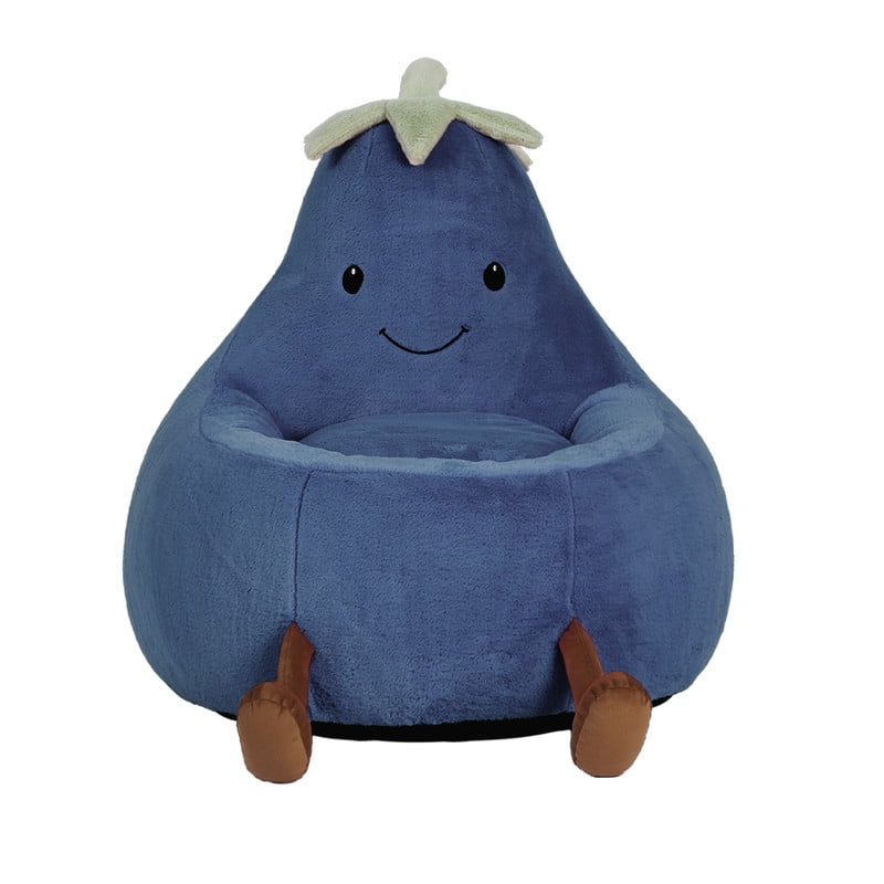 Gianna Kids Bean Bag Chair for Teens & Kids, 31 Inch Comfy Lazy Sofa Chair for Reader, Living Room, Bedroom, Dark Blue