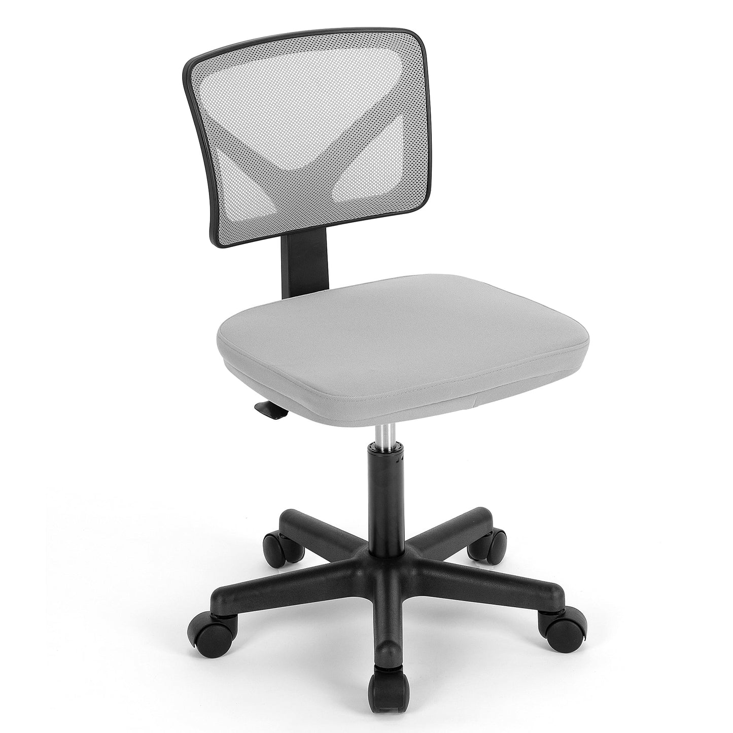 Gianna Mesh Task Chair with Padded Seat for Home Office, Grey