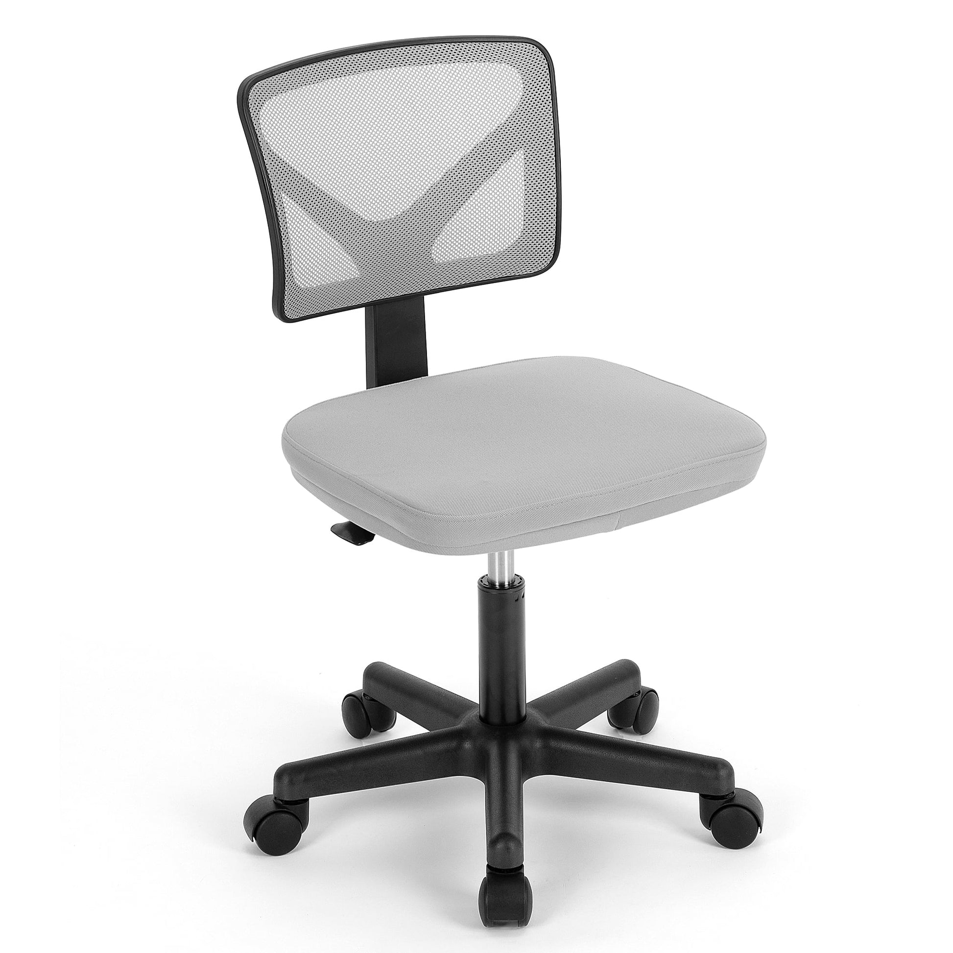 Gianna Mesh Task Chair with Padded Seat for Home Office, Grey
