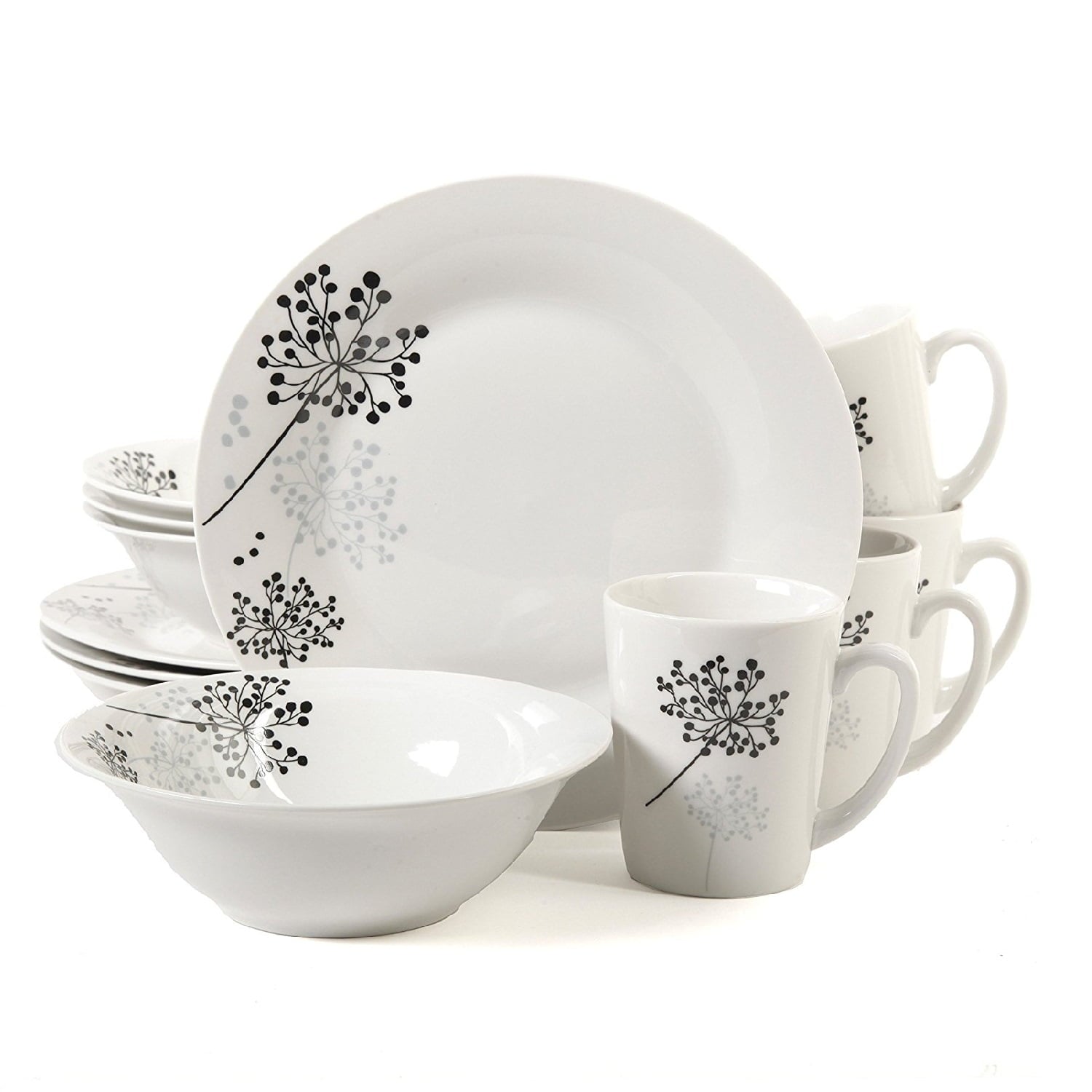 Gibson Home Netherwood Dinnerware Set, 12 Piece