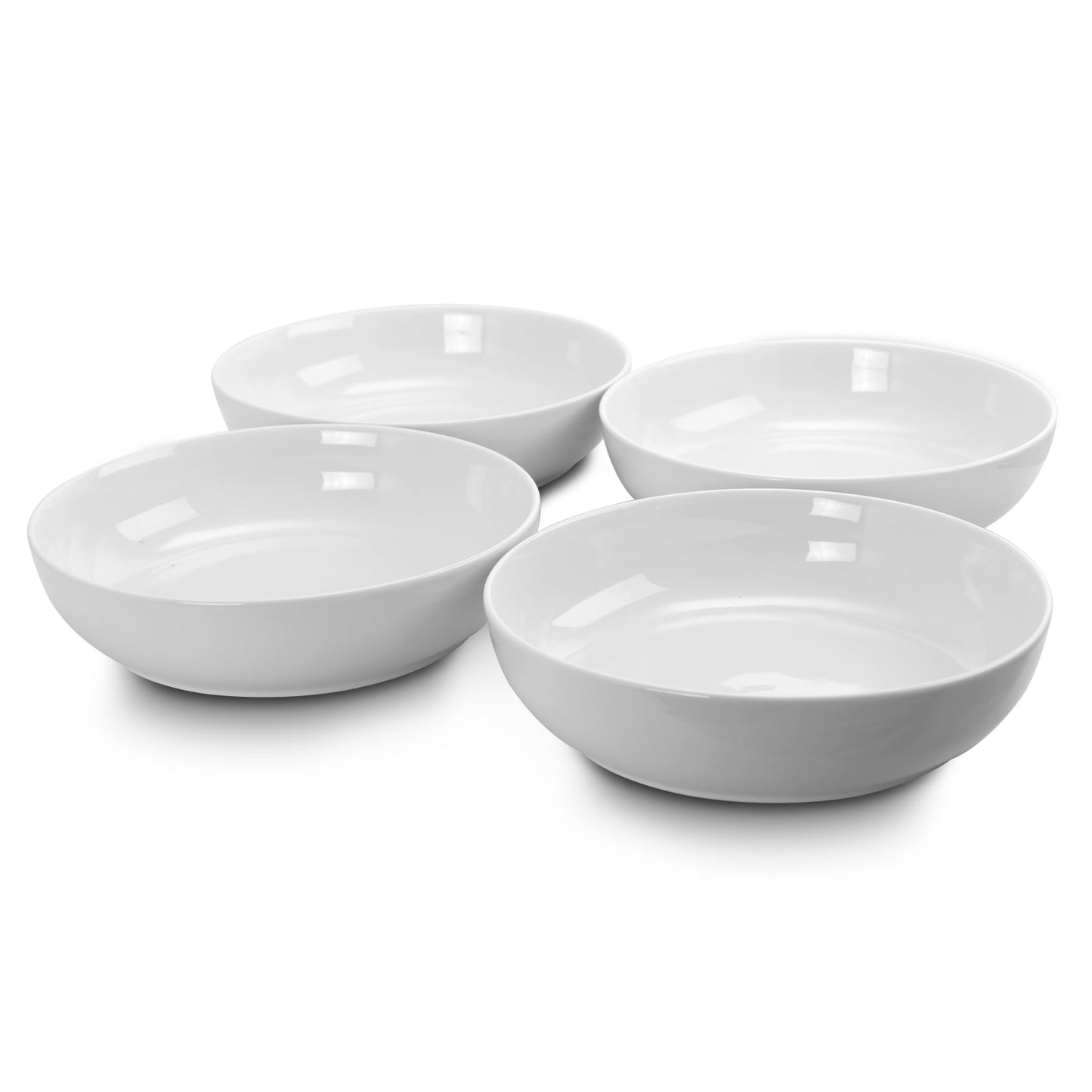 Gibson Home Zen Buffet 4-Piece Dinner Bowl Set - White