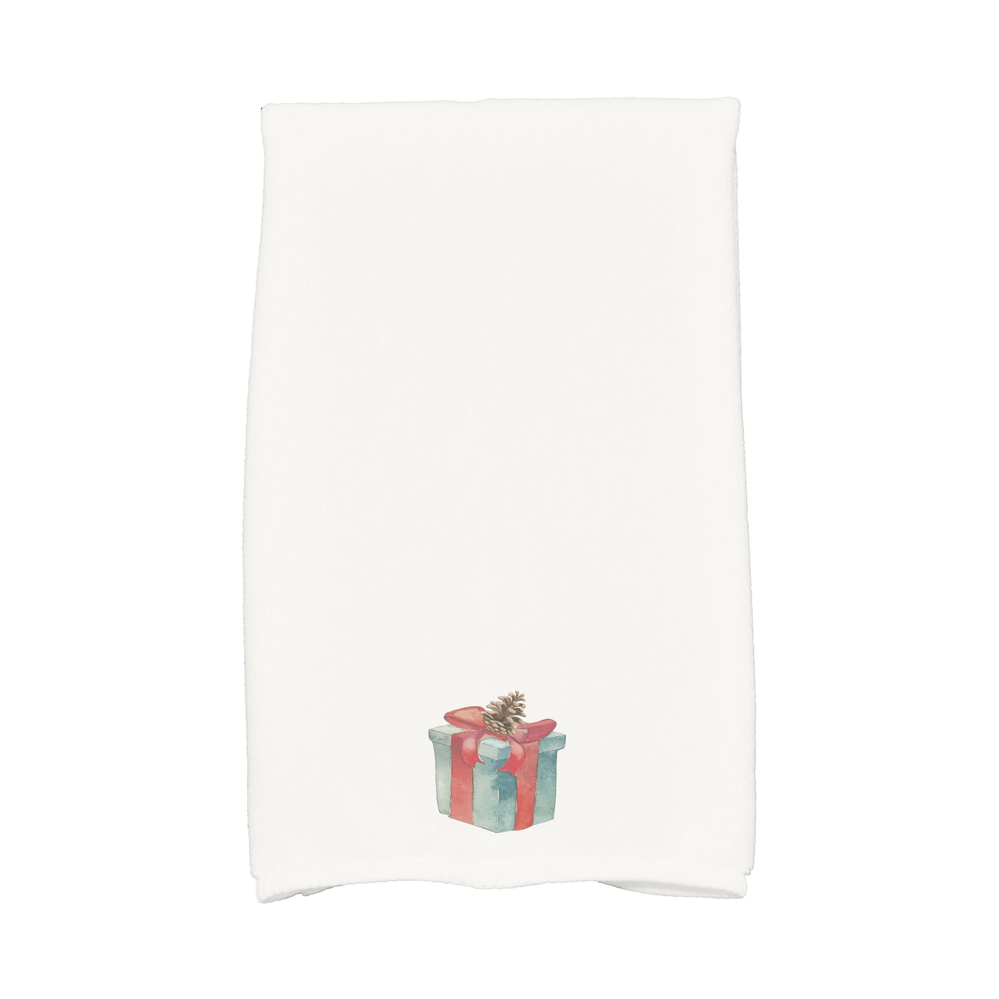 Gift Wrapped 16 x 25 Inch Off White Holiday Print Kitchen Towel