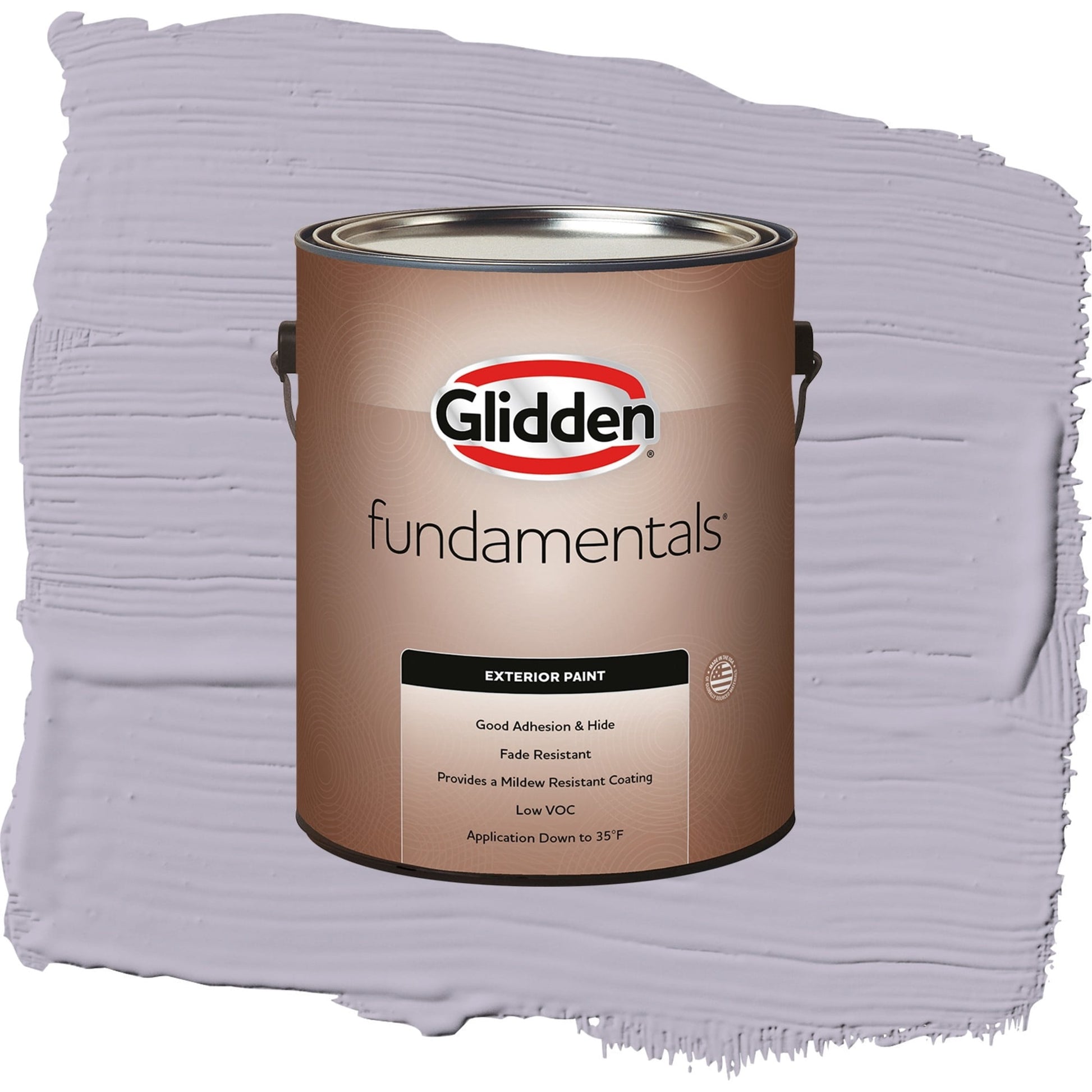 Glidden Fundamentals Cloudberry / Purple, Semi-Gloss Exterior Paint, 1 Gallon