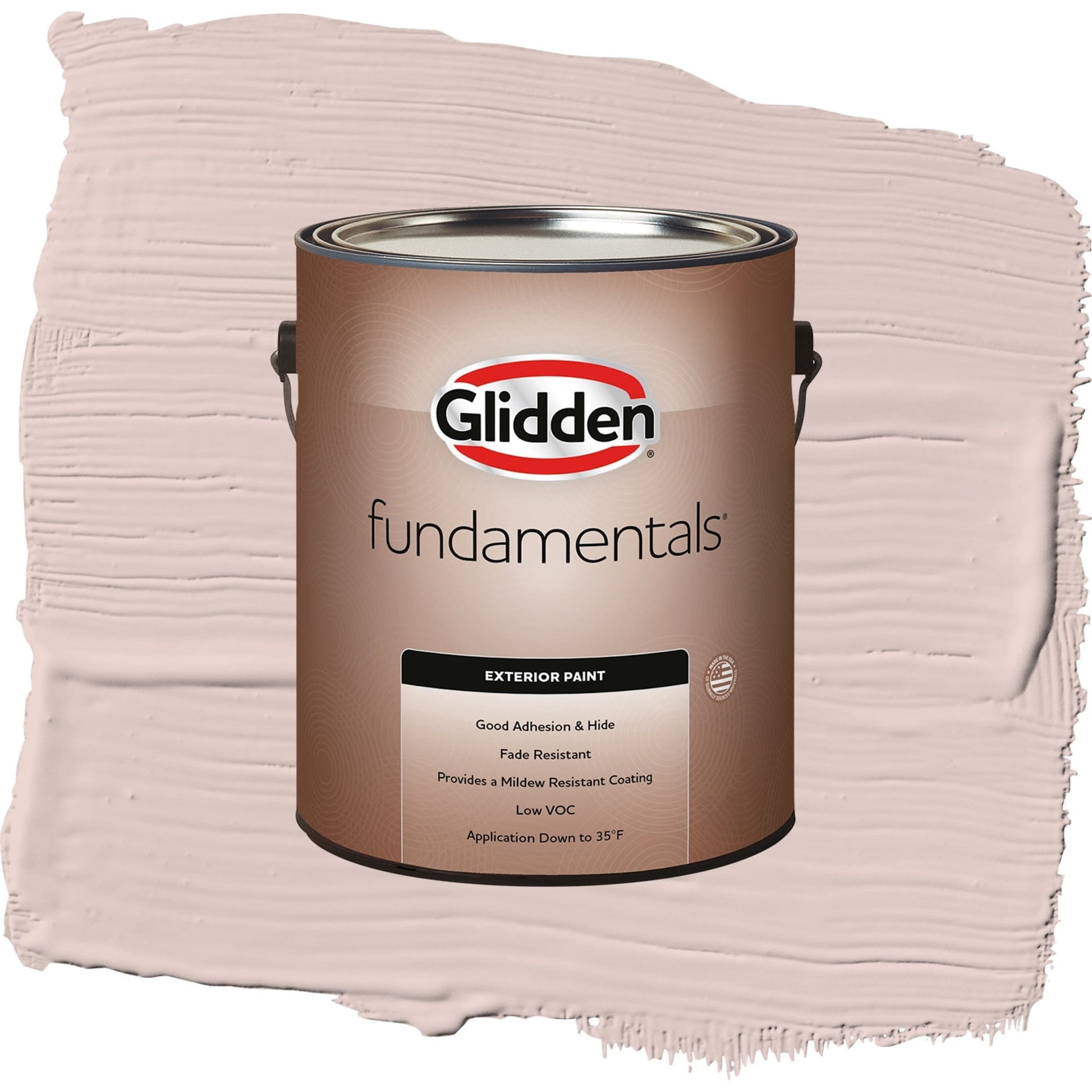 Glidden Fundamentals Kangaroo Paw / Pink, Semi-Gloss Exterior Paint, 1 Gallon