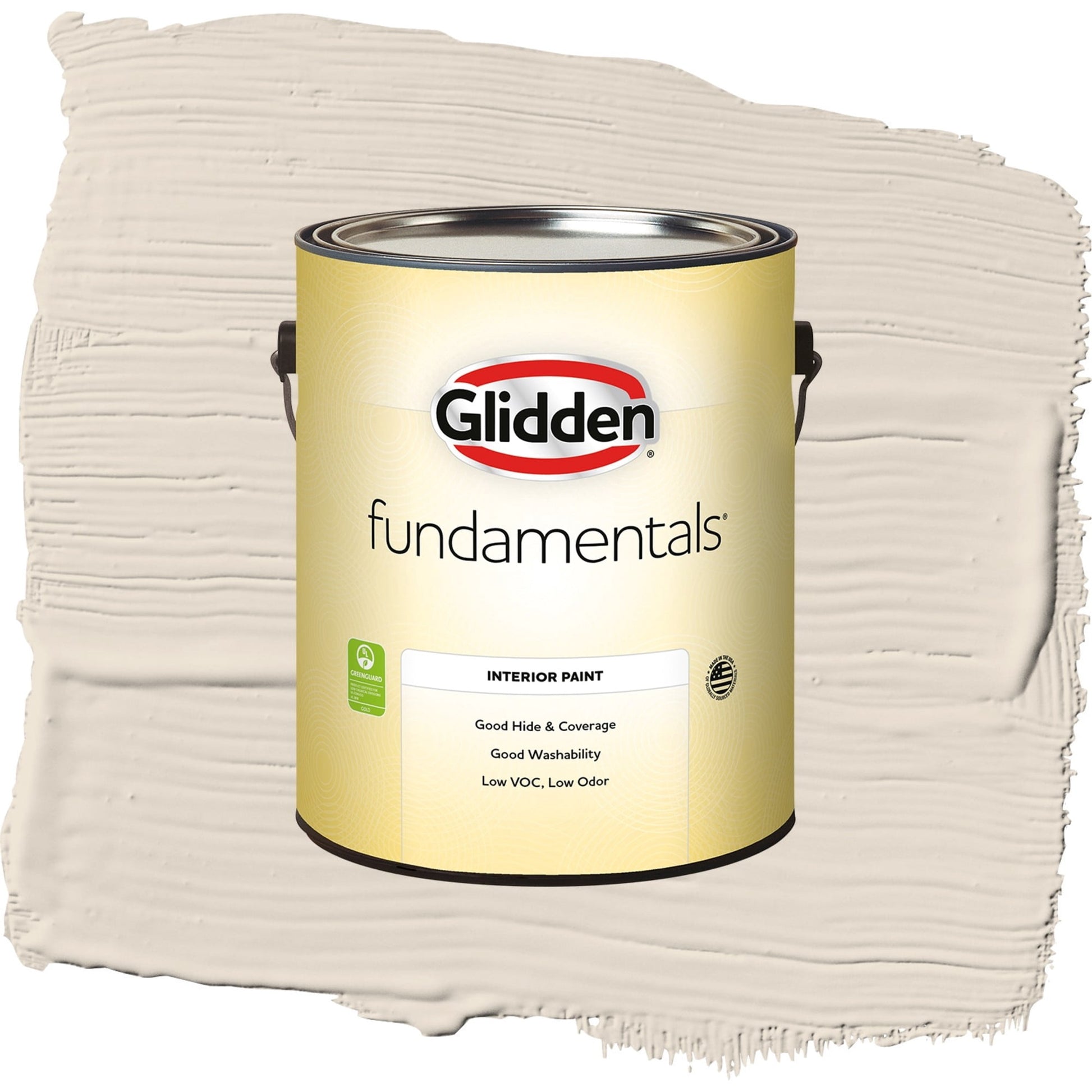 Glidden Fundamentals Maybe Mushroom / Gray, Semi-Gloss Interior Paint, 1 Gallon