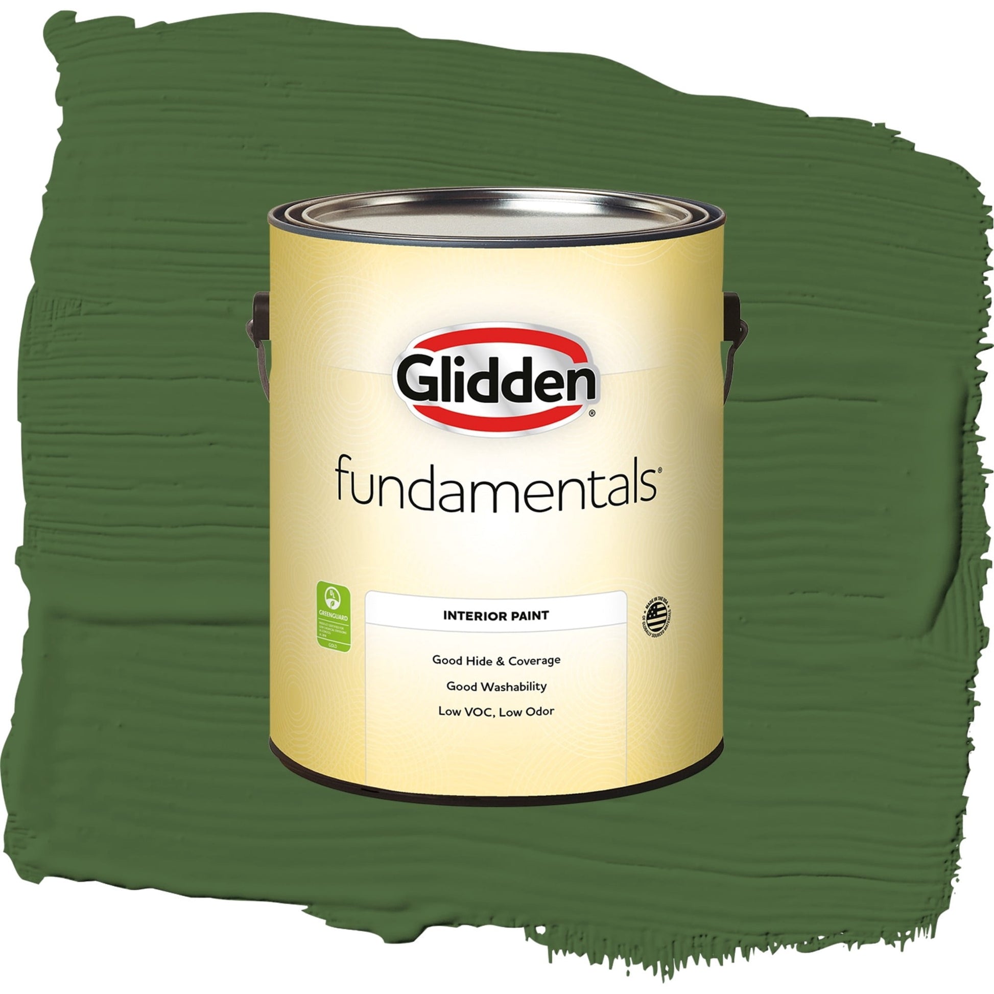 Glidden Fundamentals Mountain Forest / Green, Semi-Gloss Interior Paint, 1 Gallon