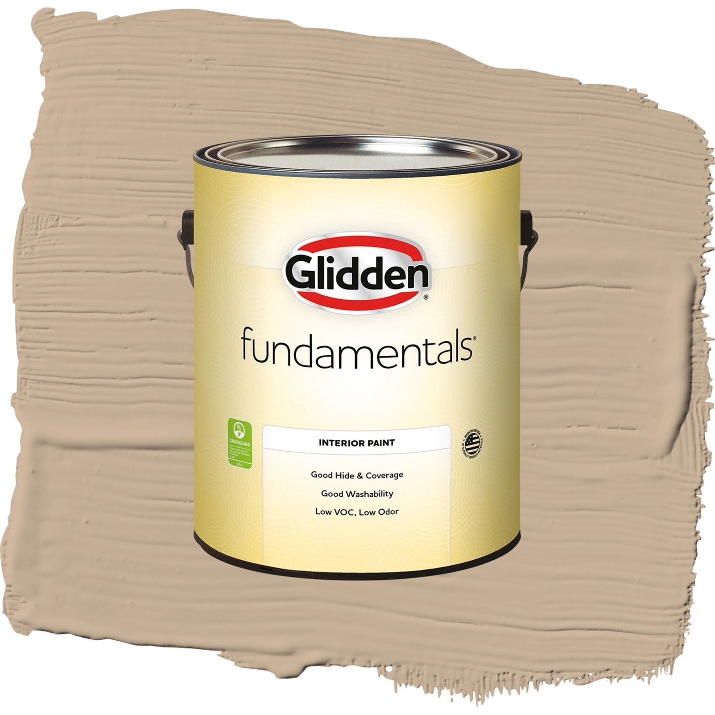 Glidden Fundamentals Persuasion / Beige, Semi-Gloss Interior Paint, 1 Gallon