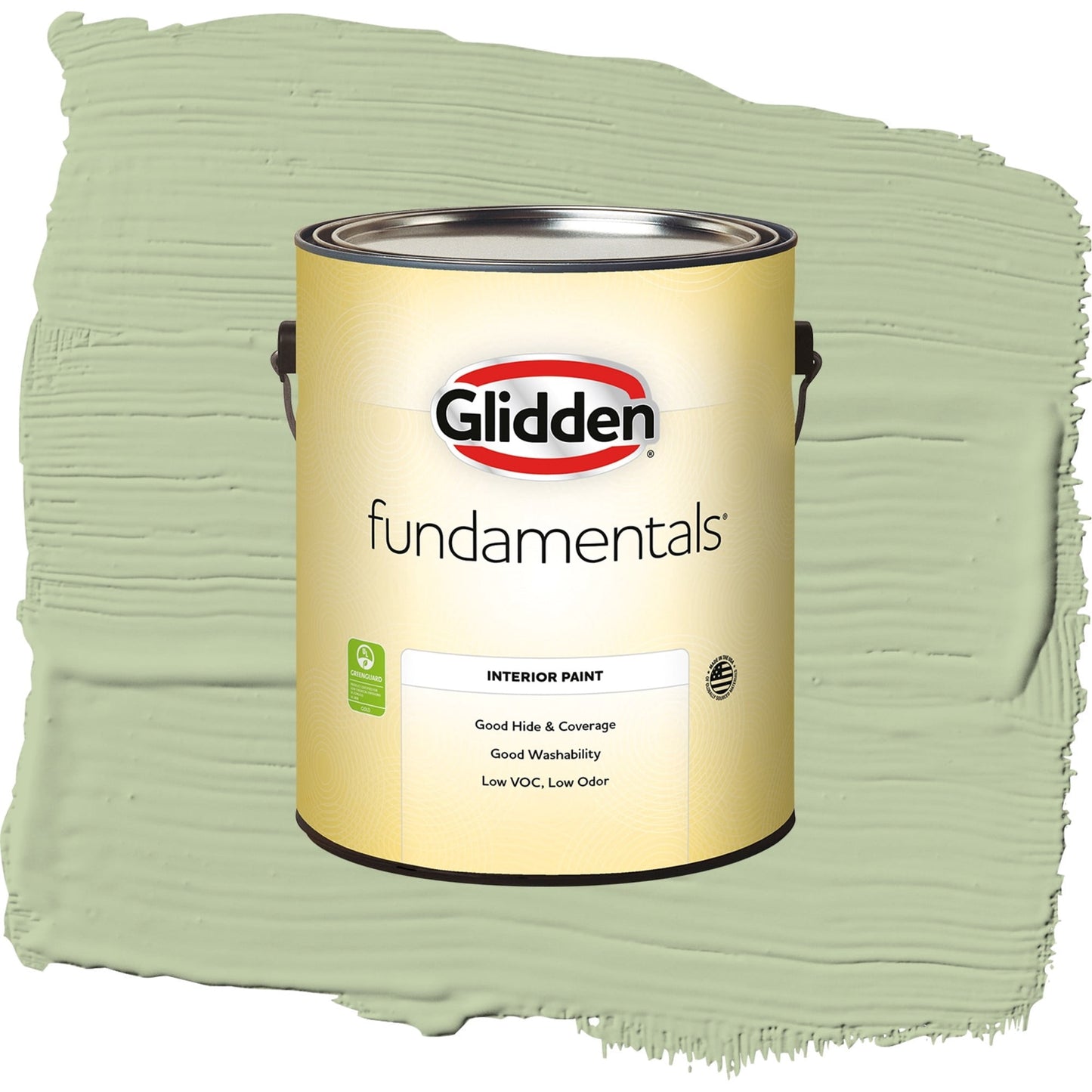 Glidden Fundamentals Quaking Grass / Green, Semi-Gloss Interior Paint, 1 Gallon