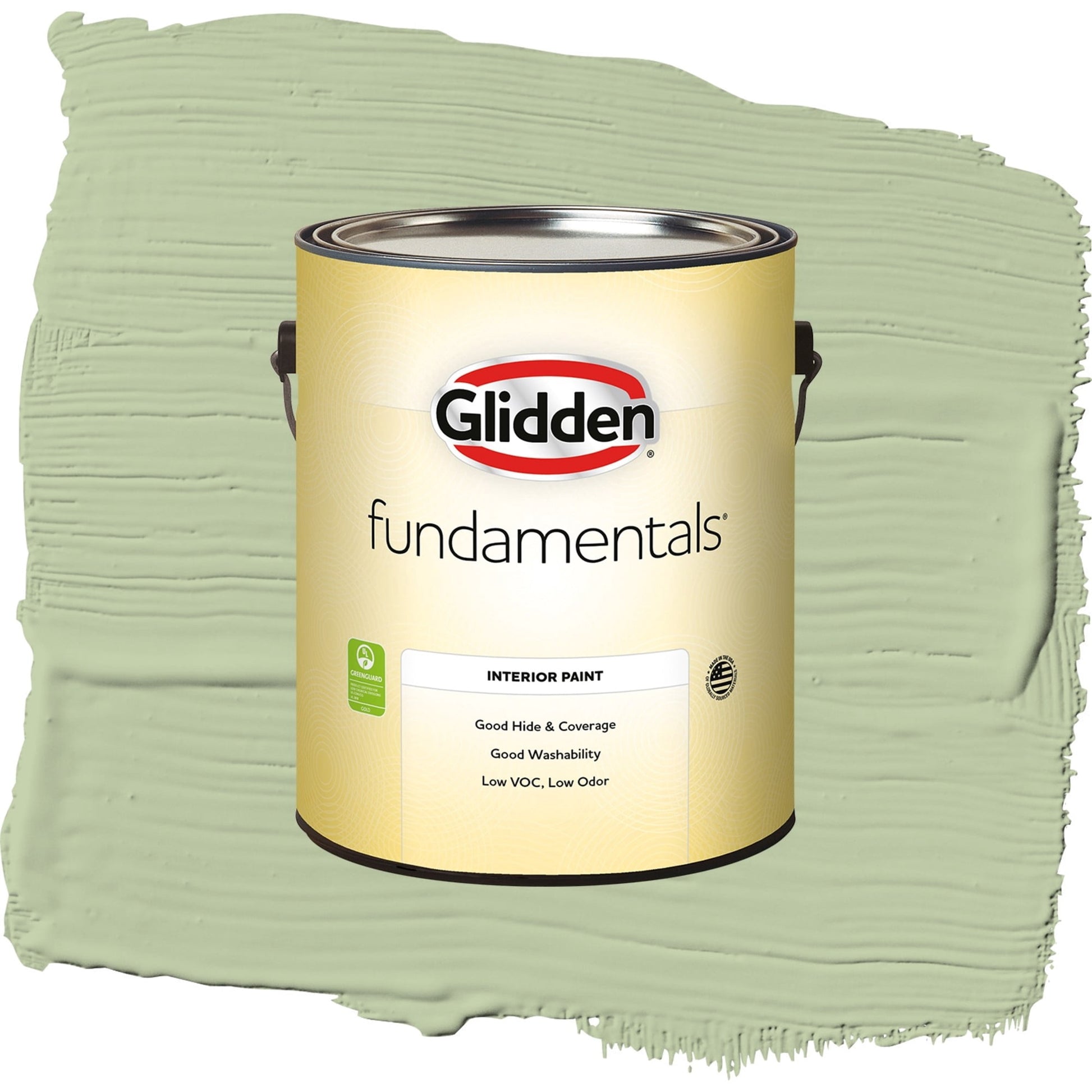 Glidden Fundamentals Quaking Grass / Green, Semi-Gloss Interior Paint, 1 Gallon