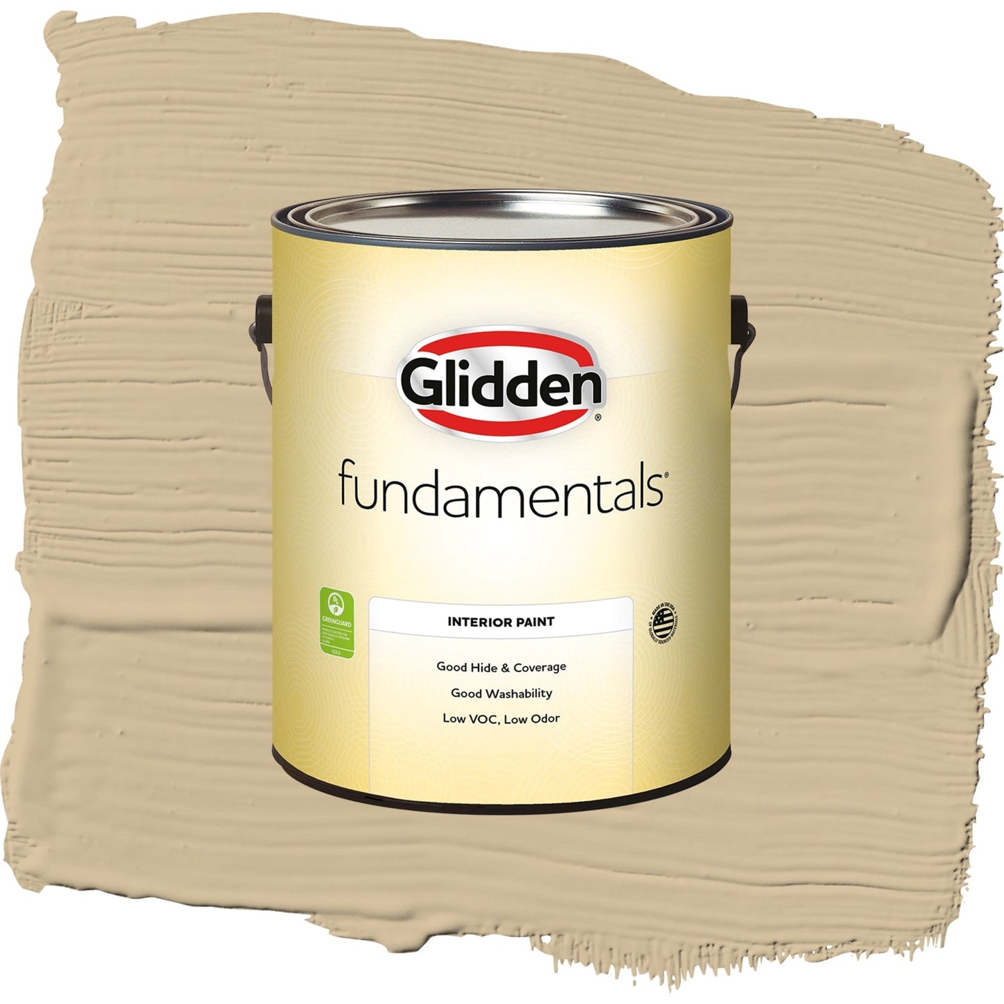 Glidden Fundamentals Spiced Vinegar / Beige, Semi-Gloss Interior Paint, 1 Gallon