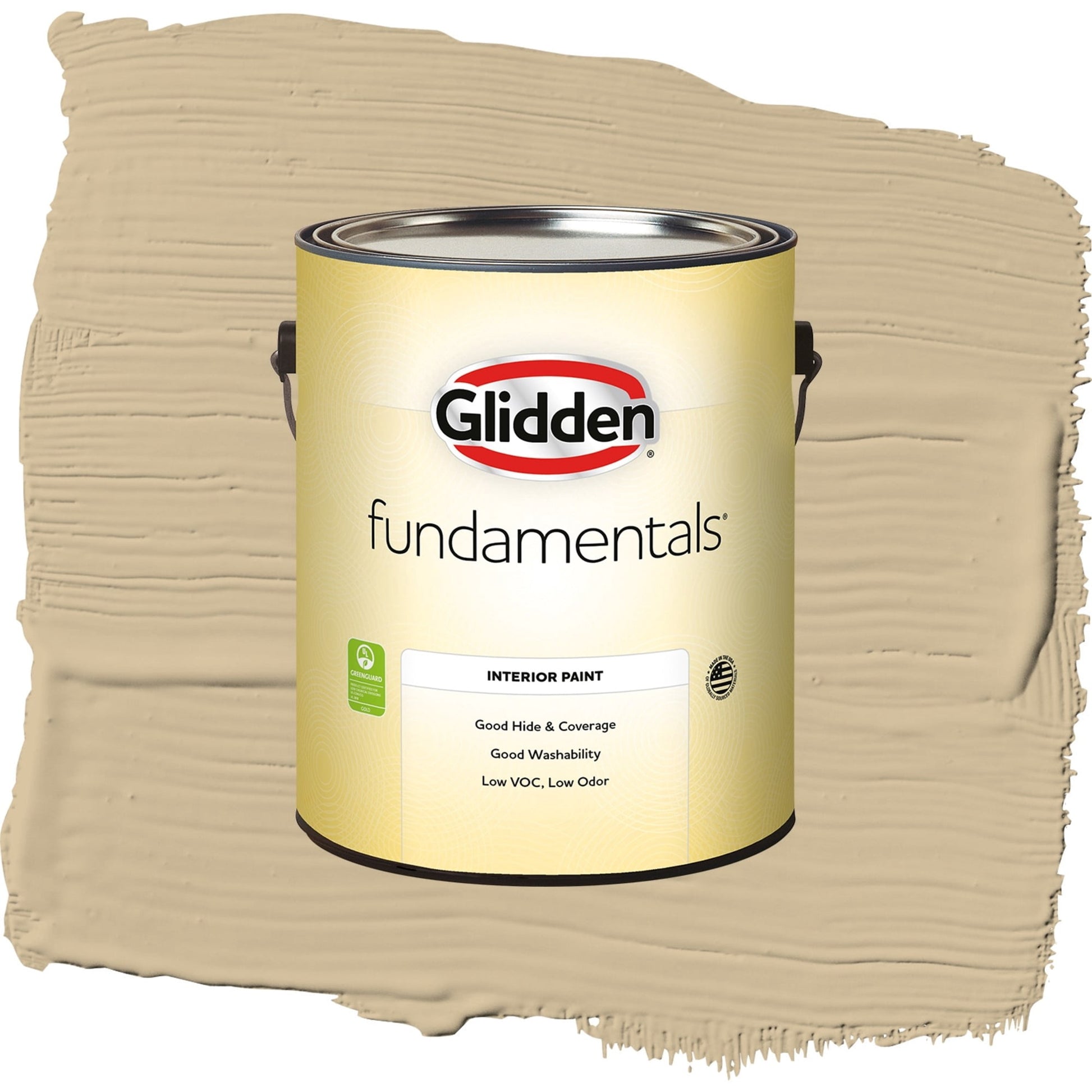 Glidden Fundamentals Spiced Vinegar / Beige, Semi-Gloss Interior Paint, 1 Gallon
