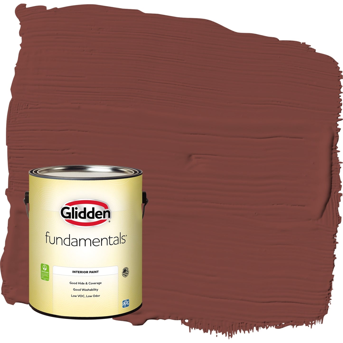 Glidden Fundamentals Sweet Spiceberry / Red, Semi-Gloss Interior Paint, 1 Gallon