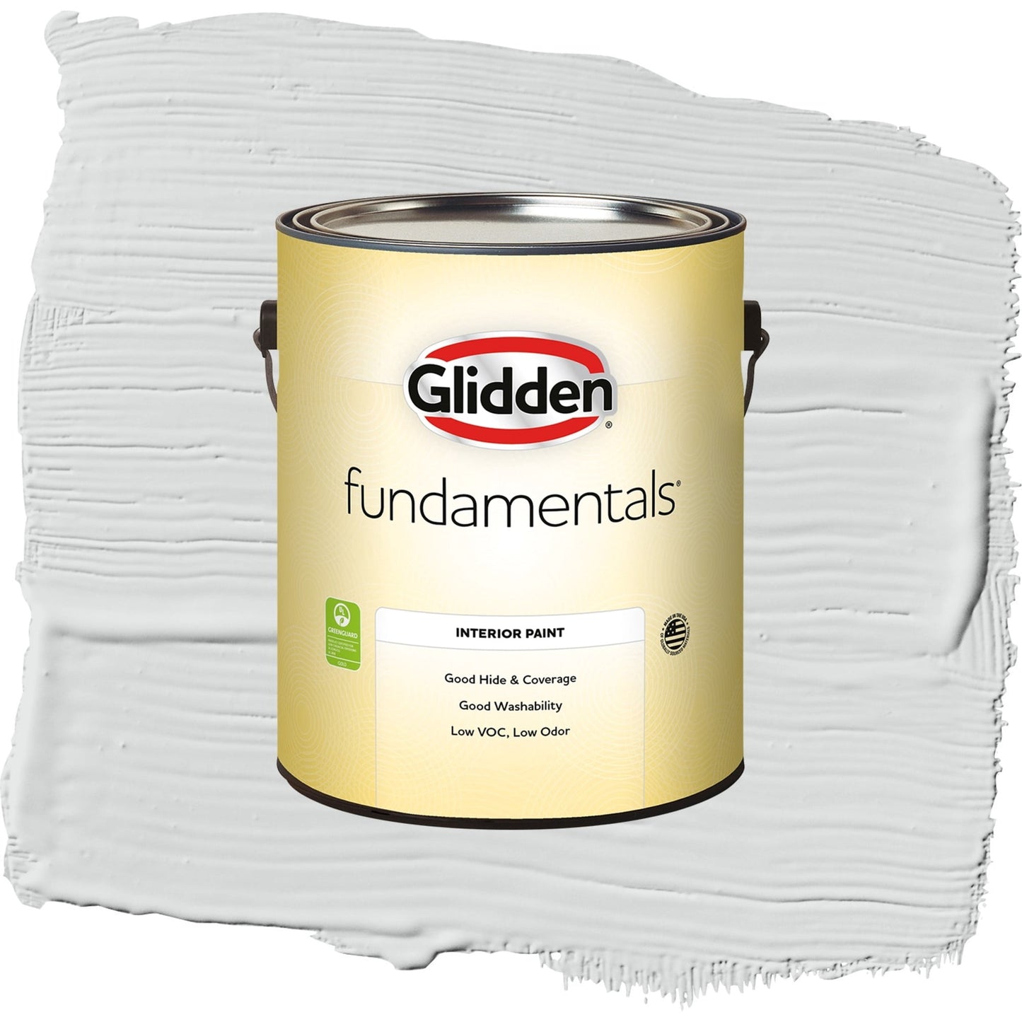 Glidden Fundamentals Thin Ice / Gray, Semi-Gloss Interior Paint, 1 Gallon