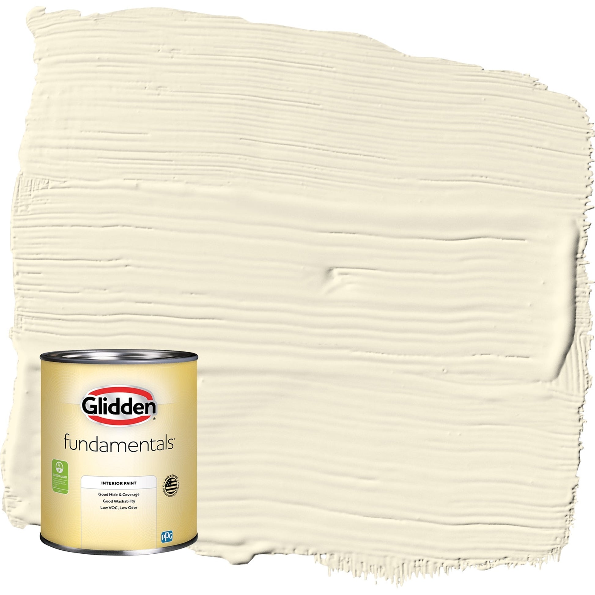 Glidden Fundamentals Pintura Interior Semibrillante Mesa Beige / Amarillo, 1 Cuarto