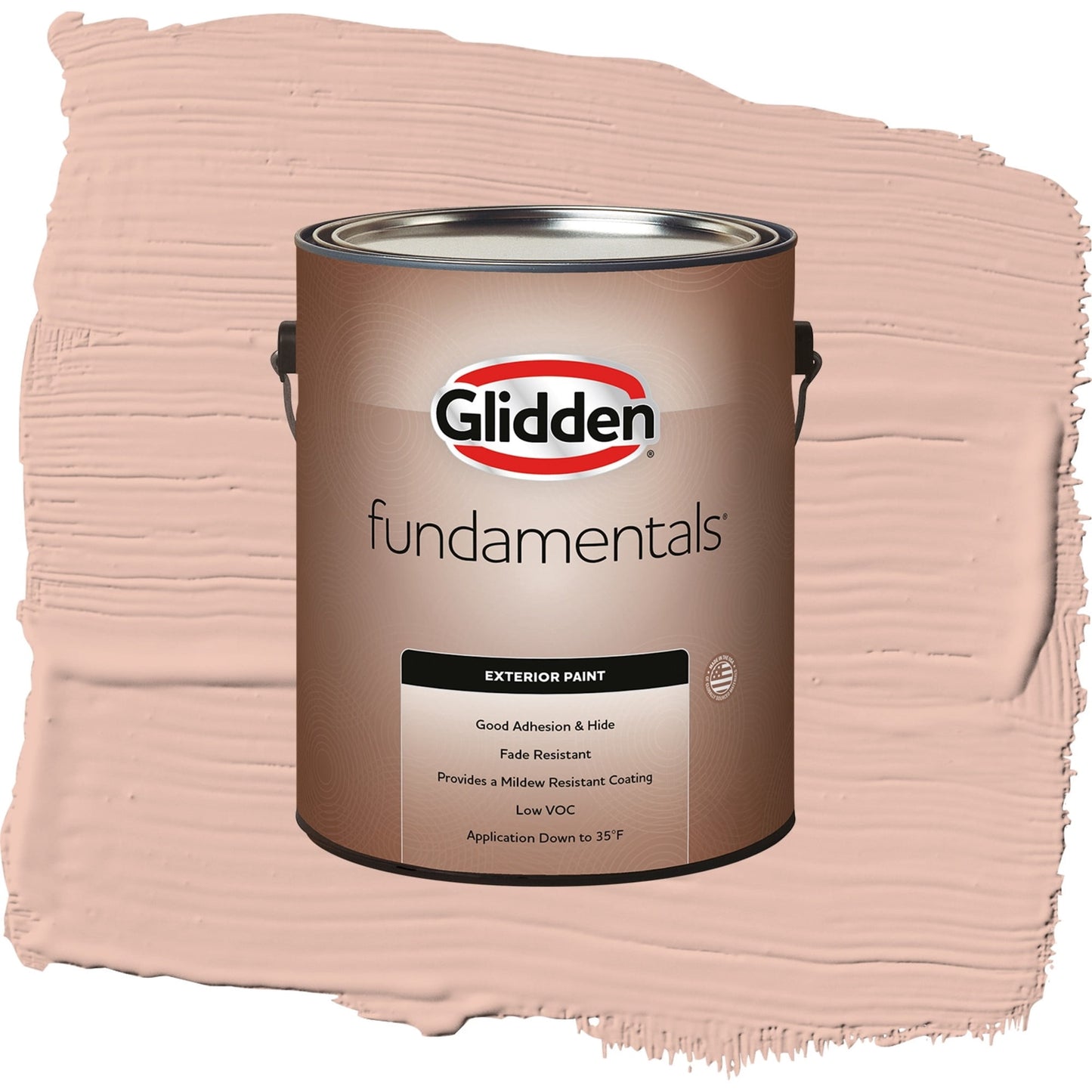 Glidden Fundamentals Adorable / Orange, Satin Exterior Paint, 1 Gallon