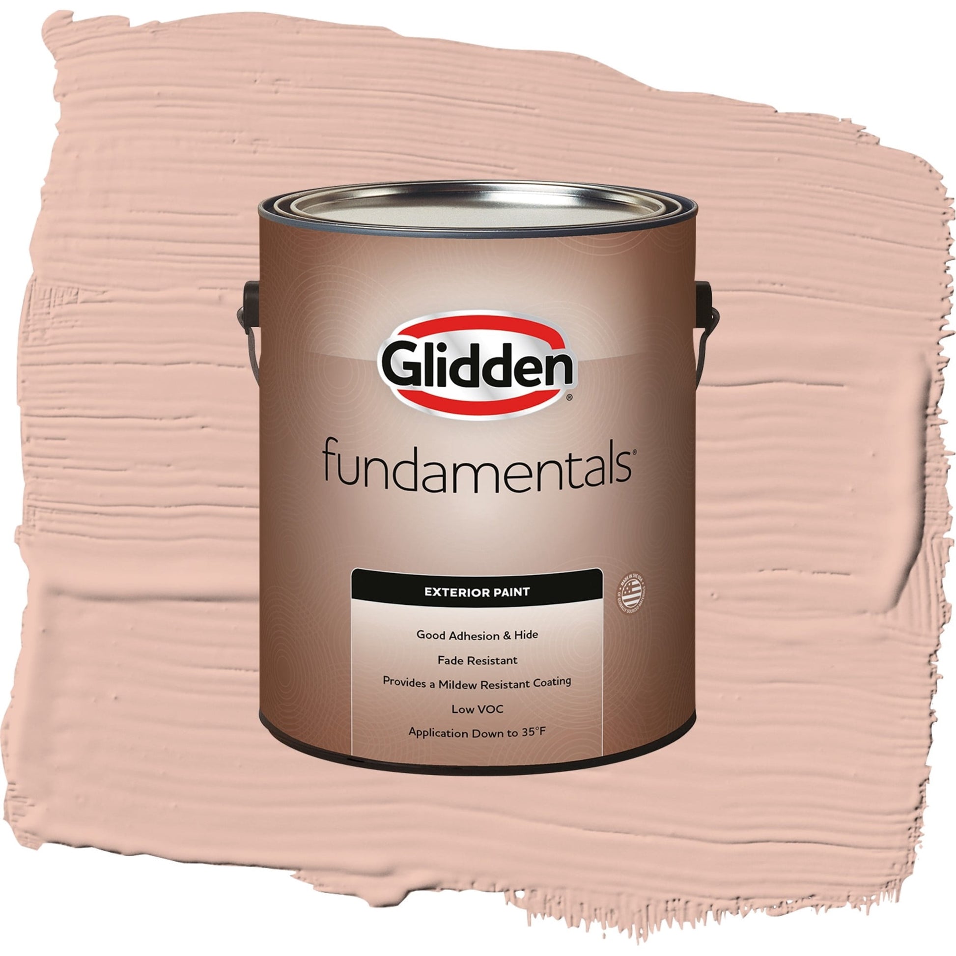 Glidden Fundamentals Adorable / Orange, Satin Exterior Paint, 1 Gallon