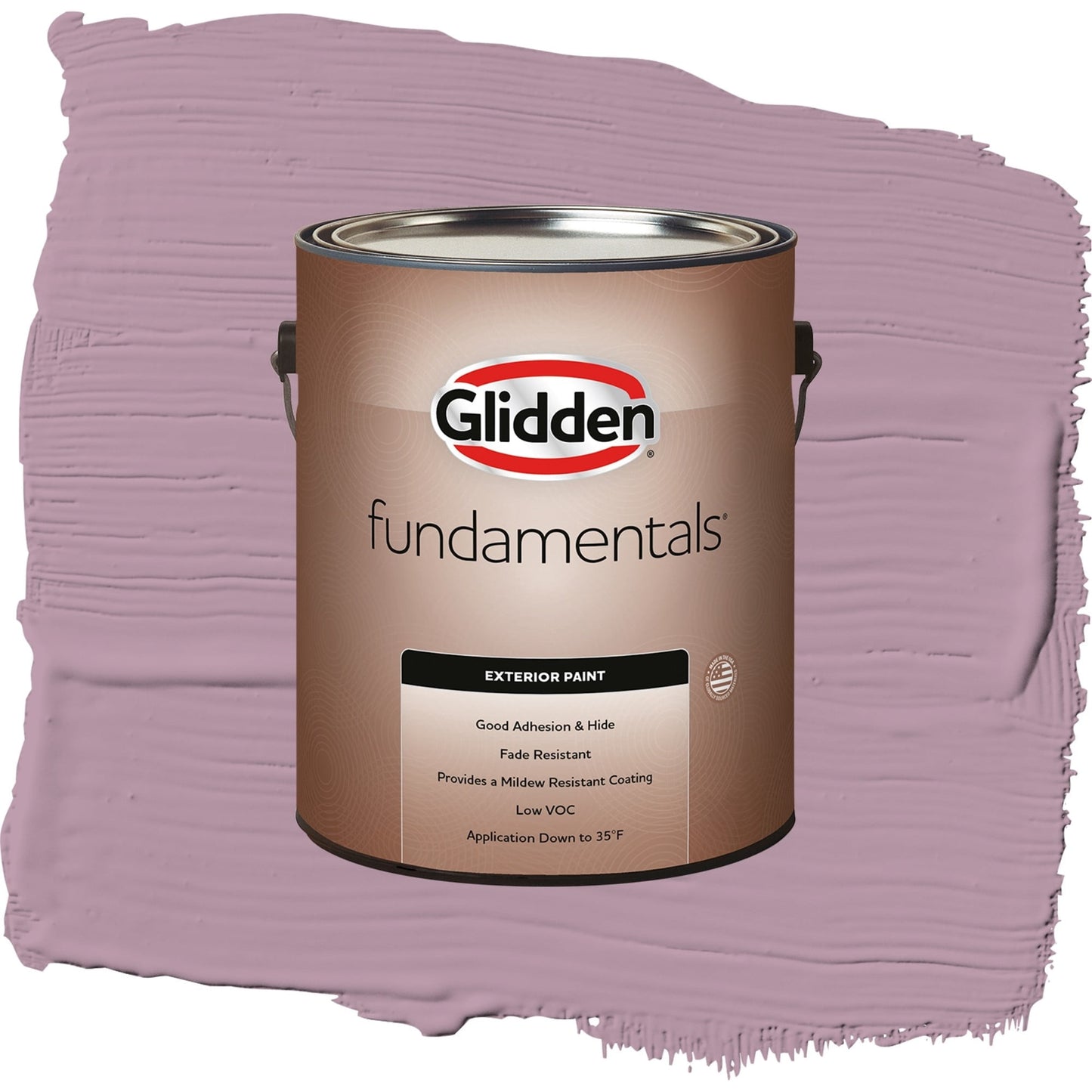 Glidden Fundamentals Ashberry / Purple, Flat Exterior Paint, 1 Gallon