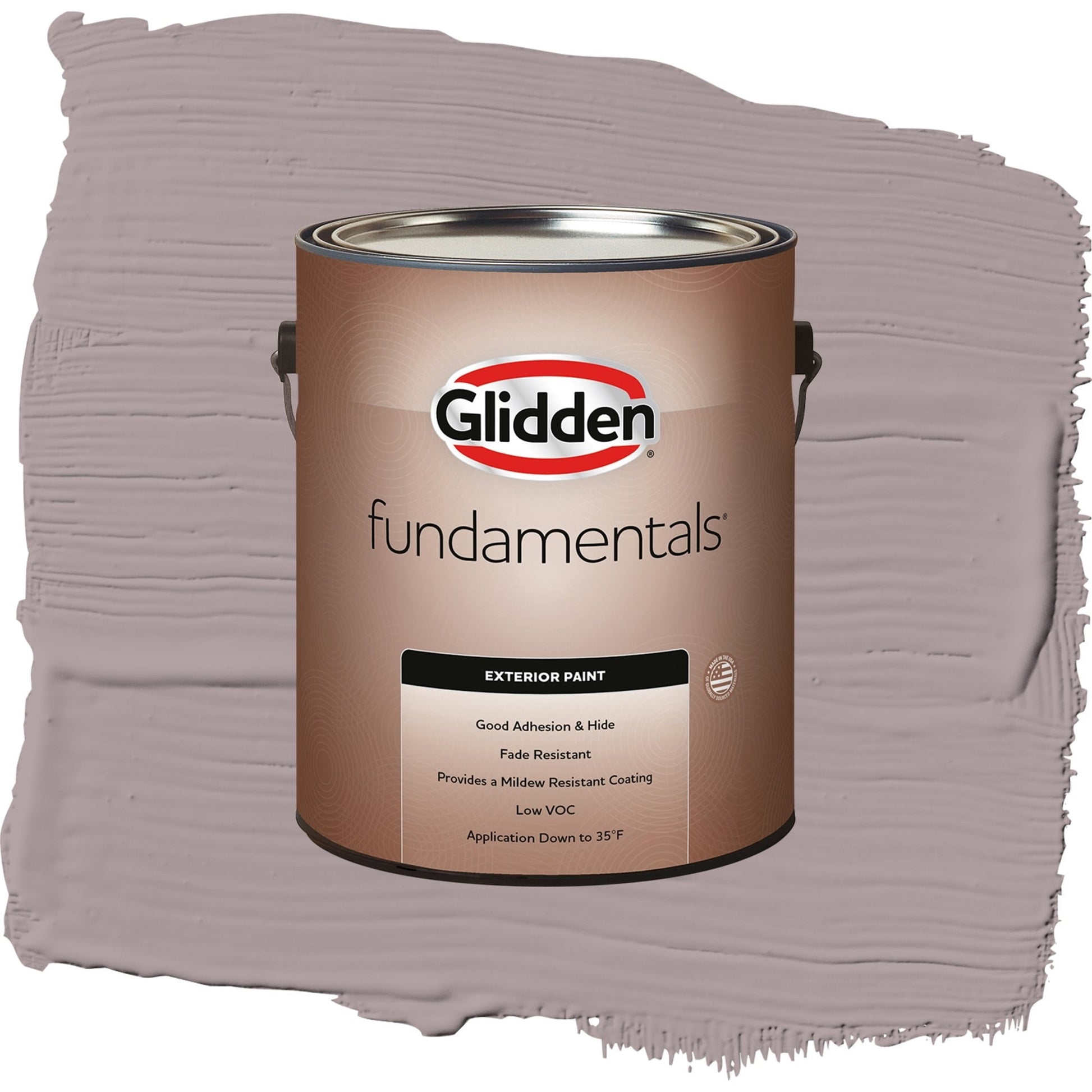 Glidden Fundamentals Coffee Custard / Purple, Semi-Gloss Exterior Paint, 1 Gallon