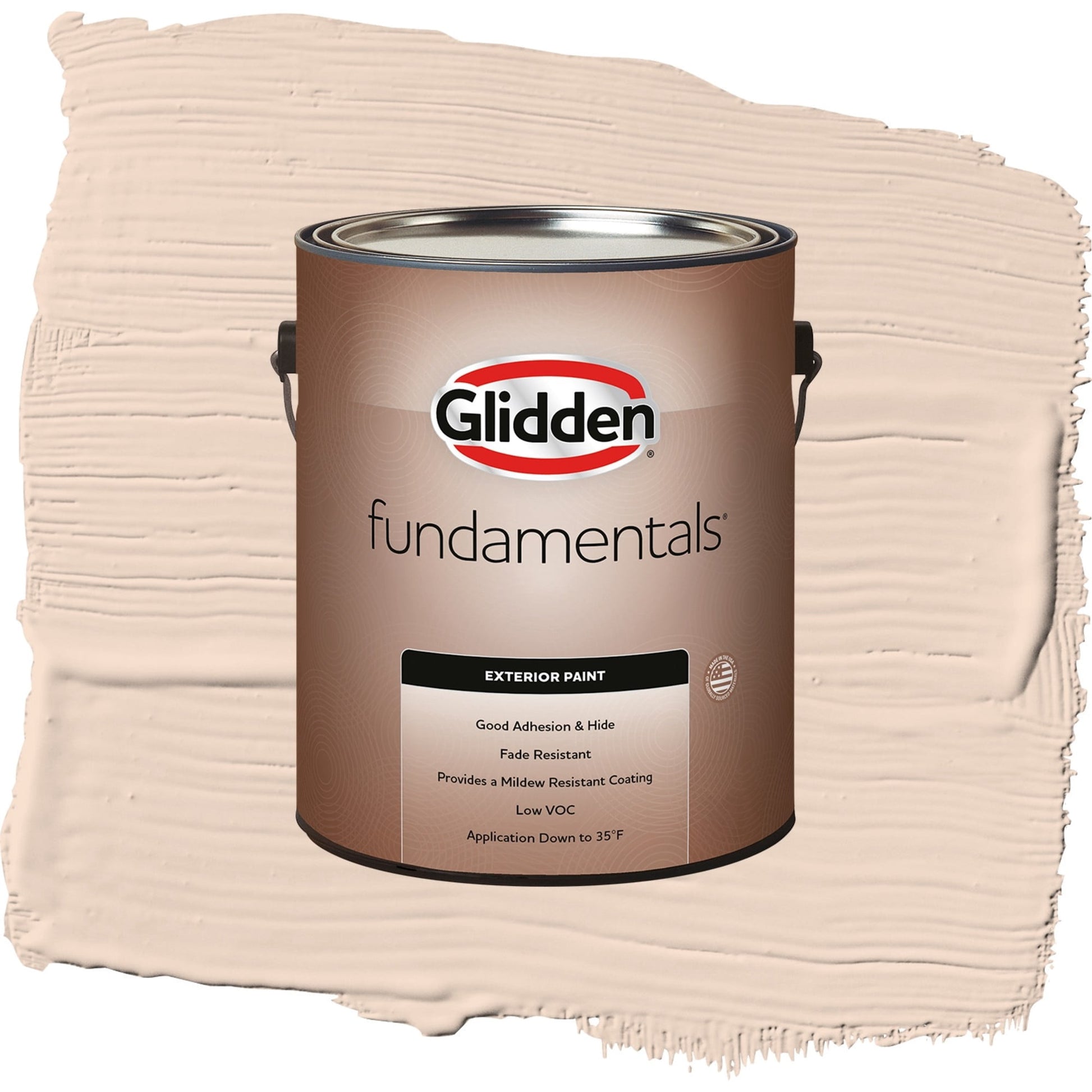Glidden Fundamentals Enjoy / Orange, Satin Exterior Paint, 1 Gallon