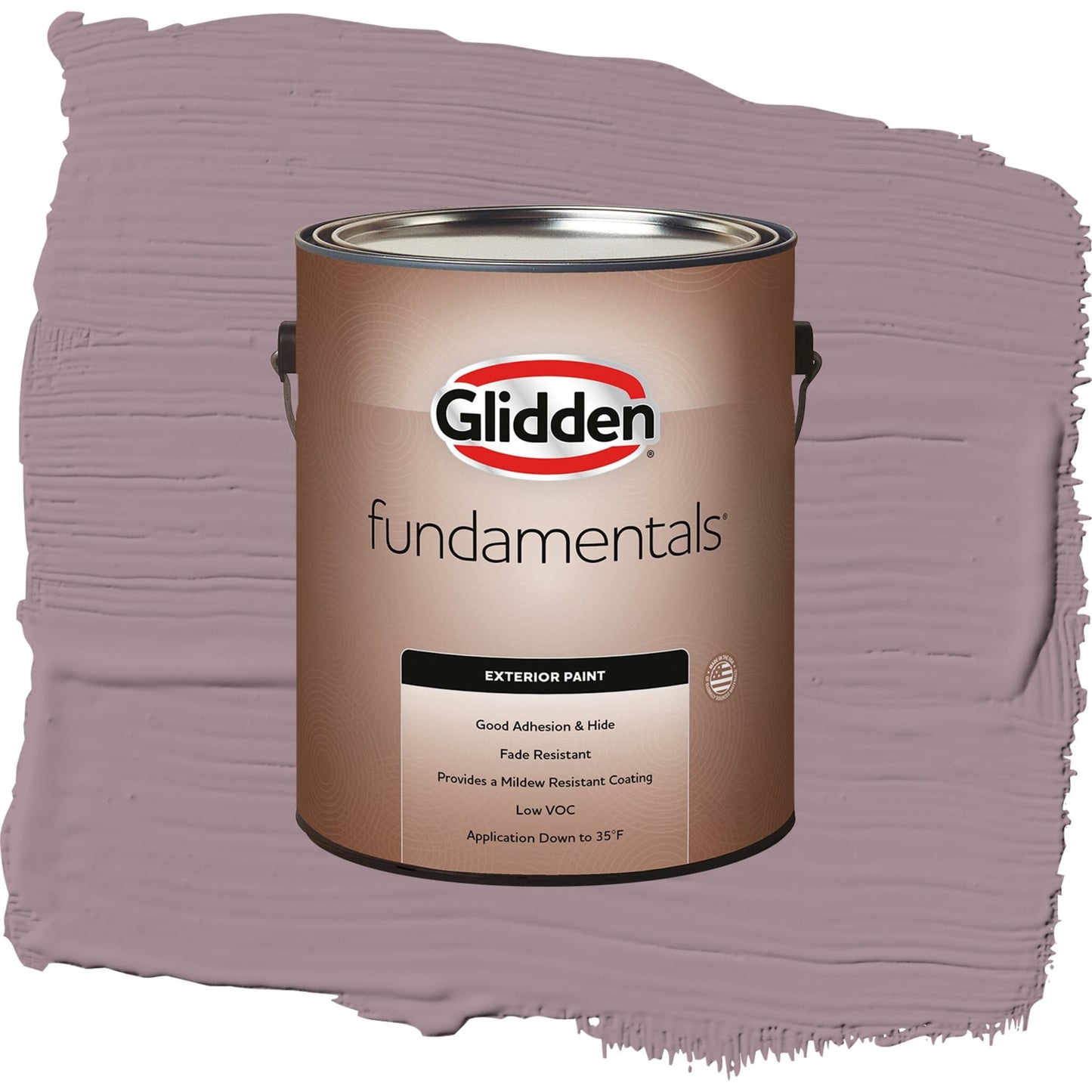 Glidden Fundamentals Gothic Amethyst / Purple, Satin Exterior Paint, 1 Gallon