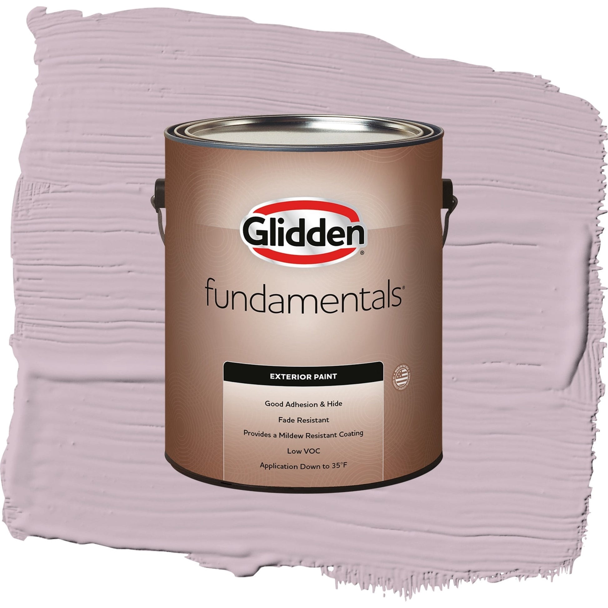 Glidden Fundamentals High Society / Purple, Flat Exterior Paint, 1 Gallon
