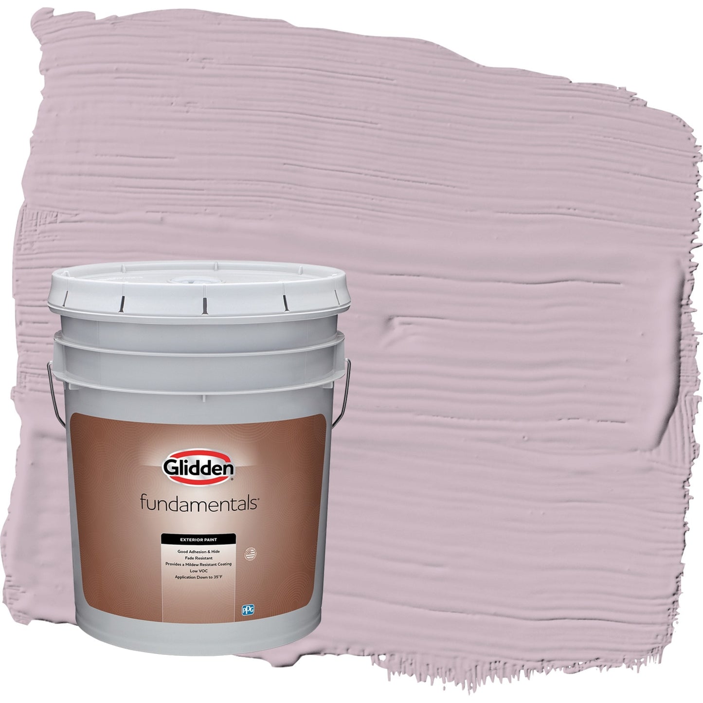 Glidden Fundamentals Pintura Exterior Satinada PÃºrpura/alta Sociedad, 5 Galones
