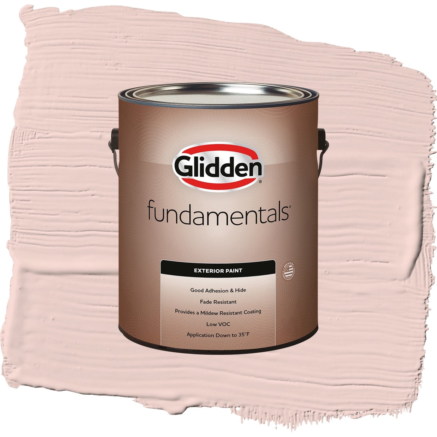Glidden Fundamentals Honeysweet / Orange, Flat Exterior Paint, 1 Gallon