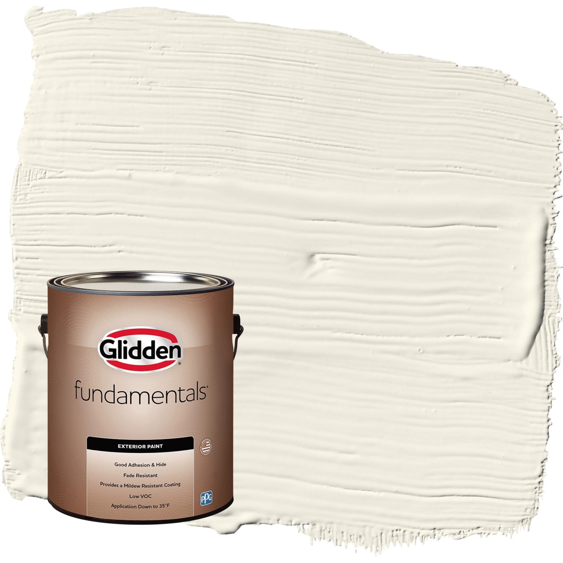 Glidden Fundamentals Horseradish / Beige Semi-Gloss Exterior Paint, 1 Gallon