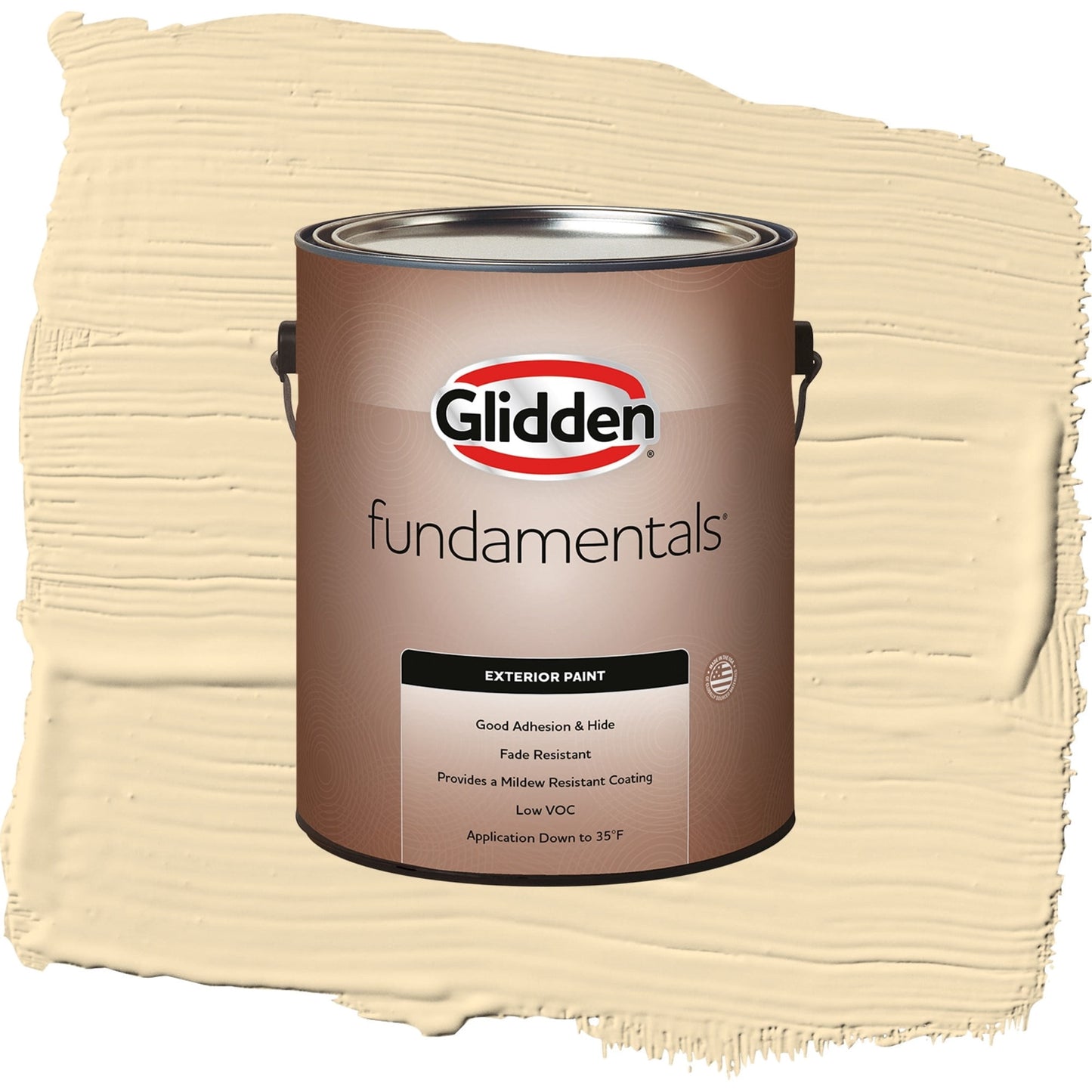 Glidden Fundamentals Limitless / Yellow, Satin Exterior Paint, 1 Gallon
