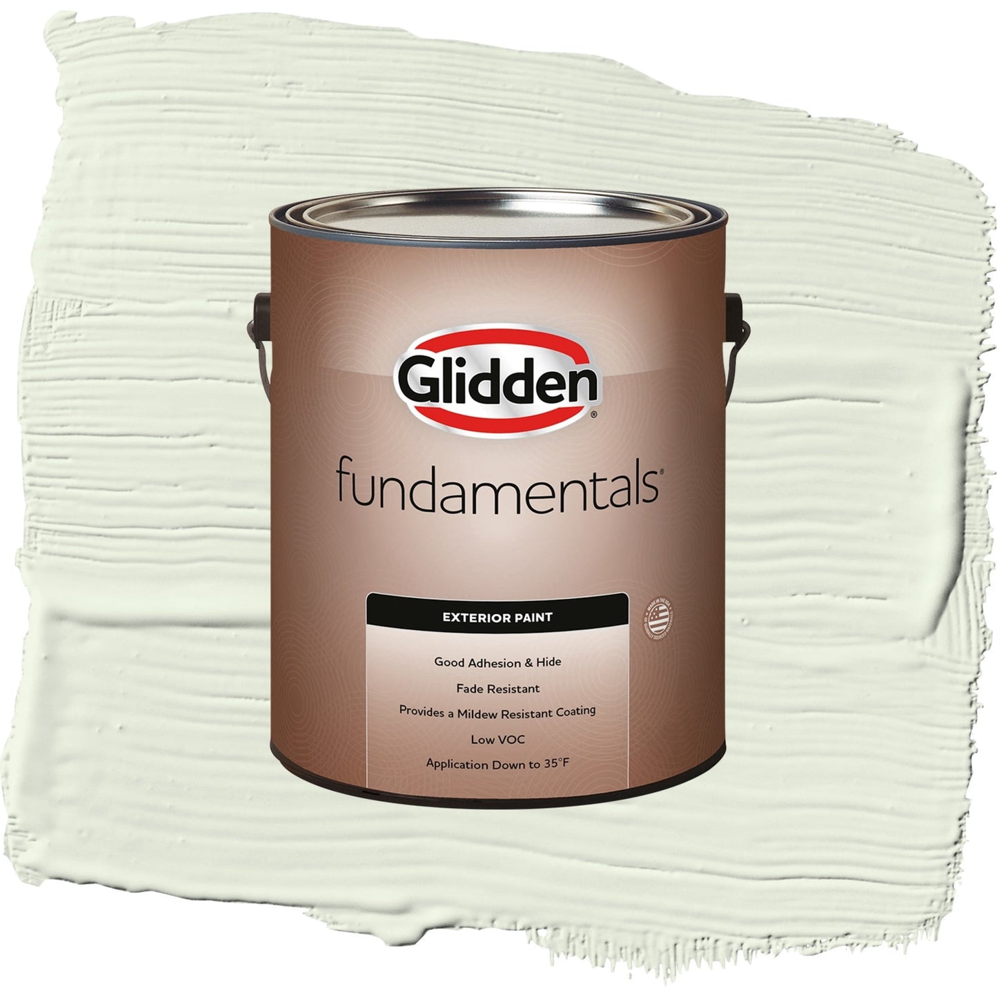 Glidden Fundamentals Milkweed / Green, Flat Exterior Paint, 1 Gallon