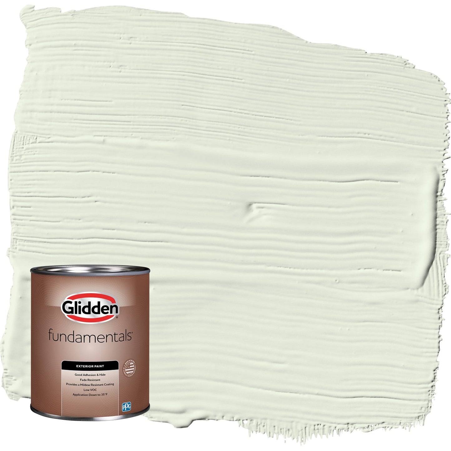 Glidden Fundamentals Milkweed / Green Flat Exterior Paint, 1 Quart