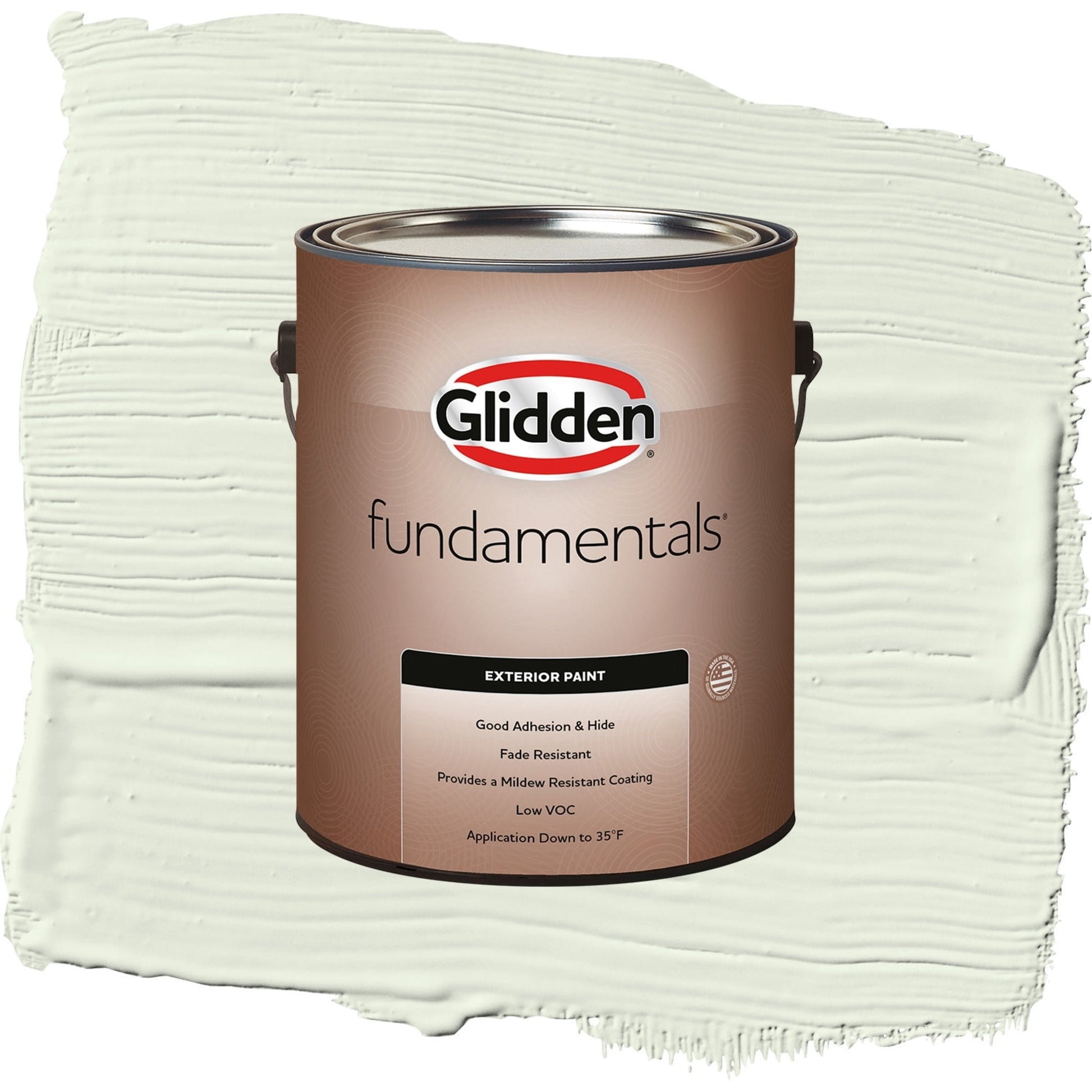 Glidden Fundamentals Milkweed / Green, Semi-Gloss Exterior Paint, 1 Gallon