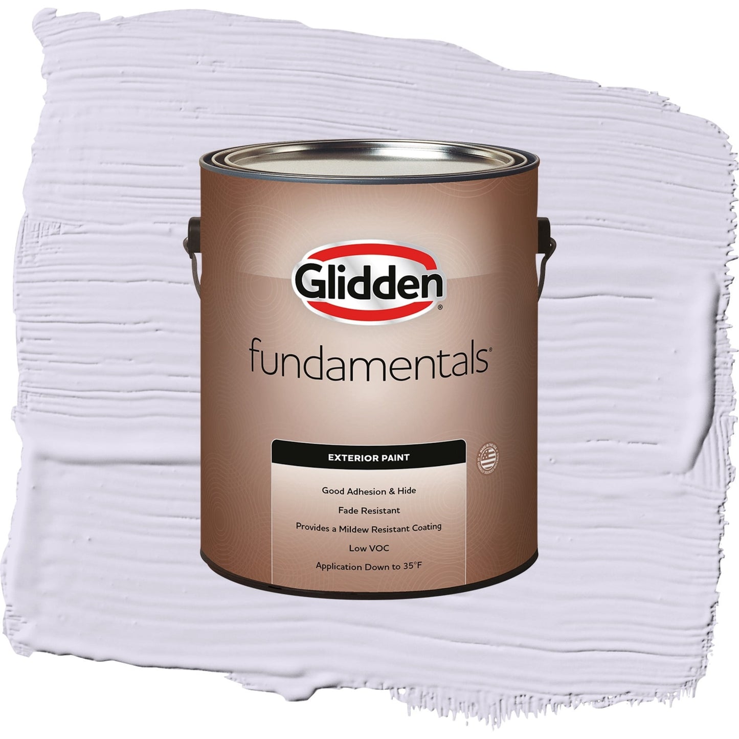 Glidden Fundamentals Misty Violet / Purple, Flat Exterior Paint, 1 Gallon