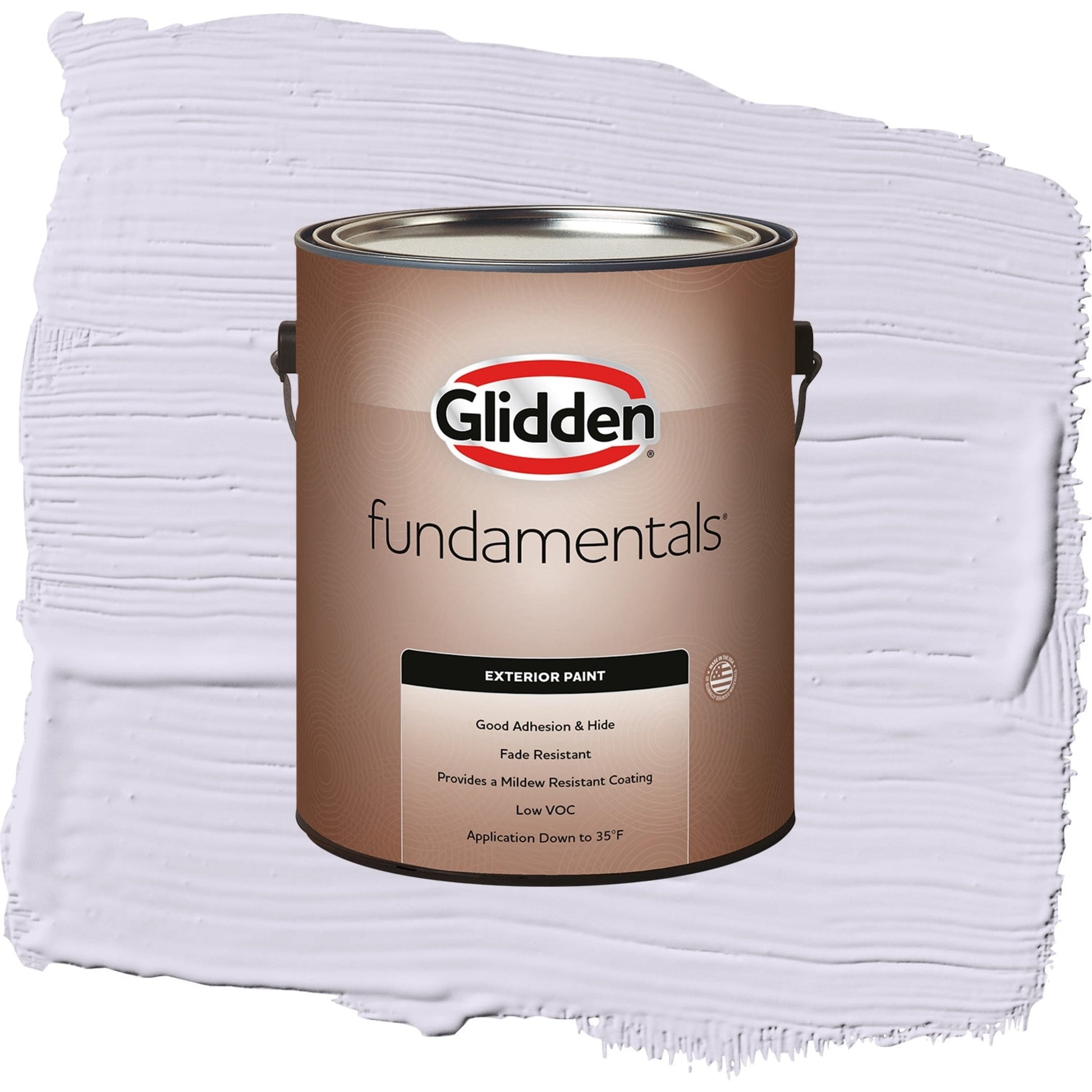 Glidden Fundamentals Misty Violet / Purple, Semi-Gloss Exterior Paint, 1 Gallon