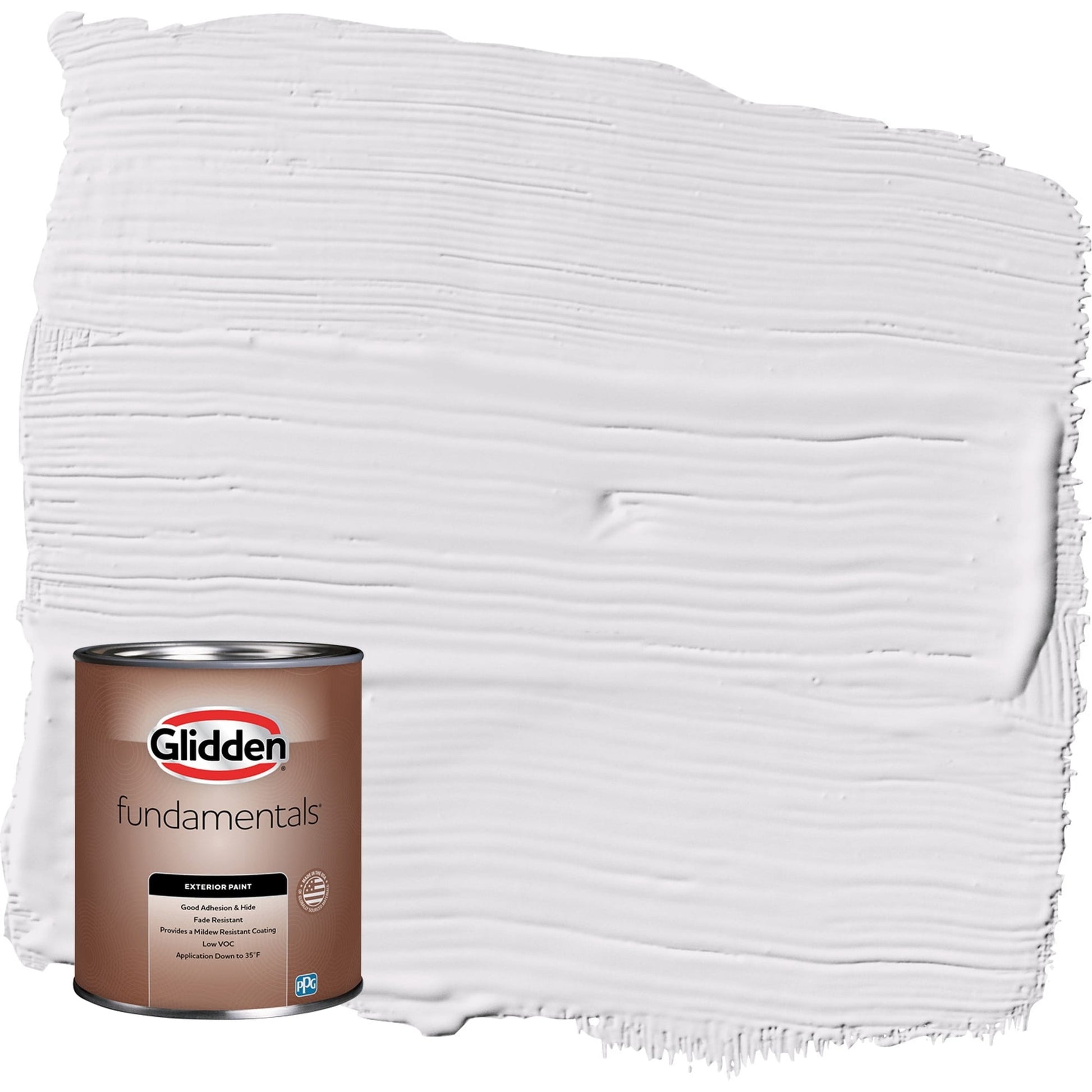 Glidden Fundamentals Flor de OrquÃ­dea / Pintura Exterior Satinada PÃºrpura, 1 Cuarto