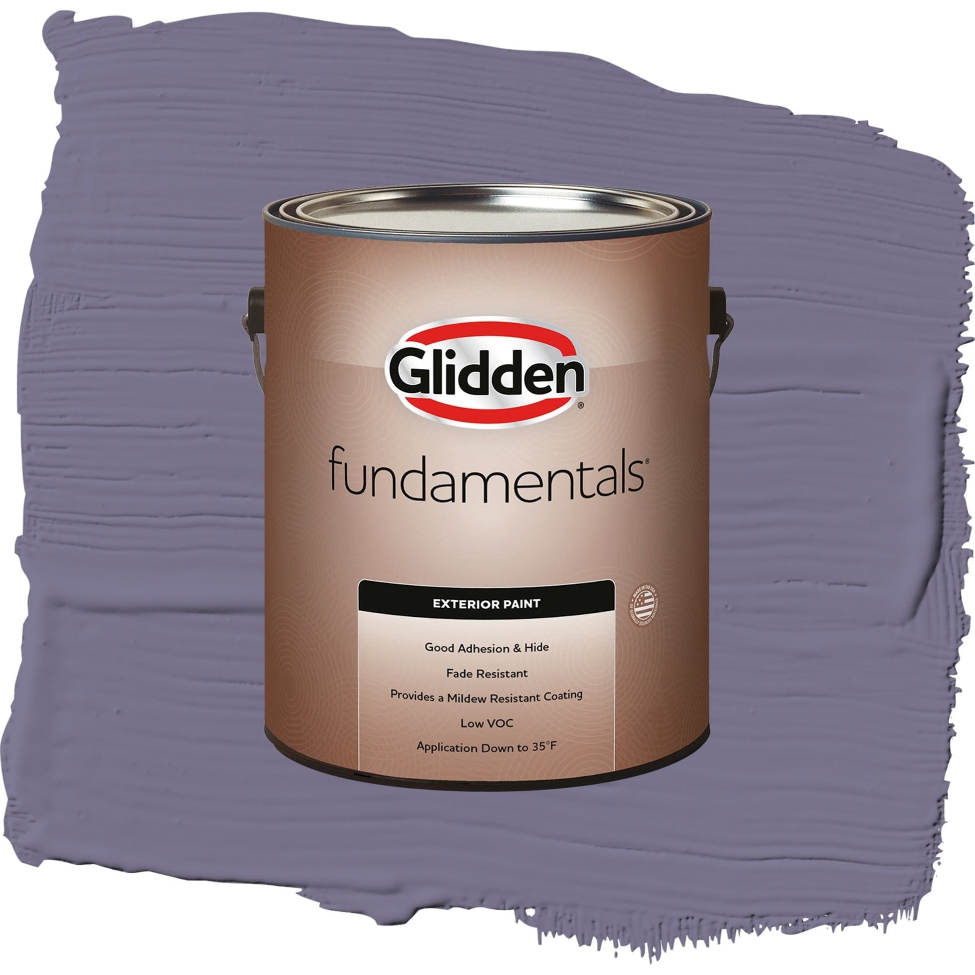 Glidden Fundamentals Plum Shade / Purple, Semi-Gloss Exterior Paint, 1 Gallon