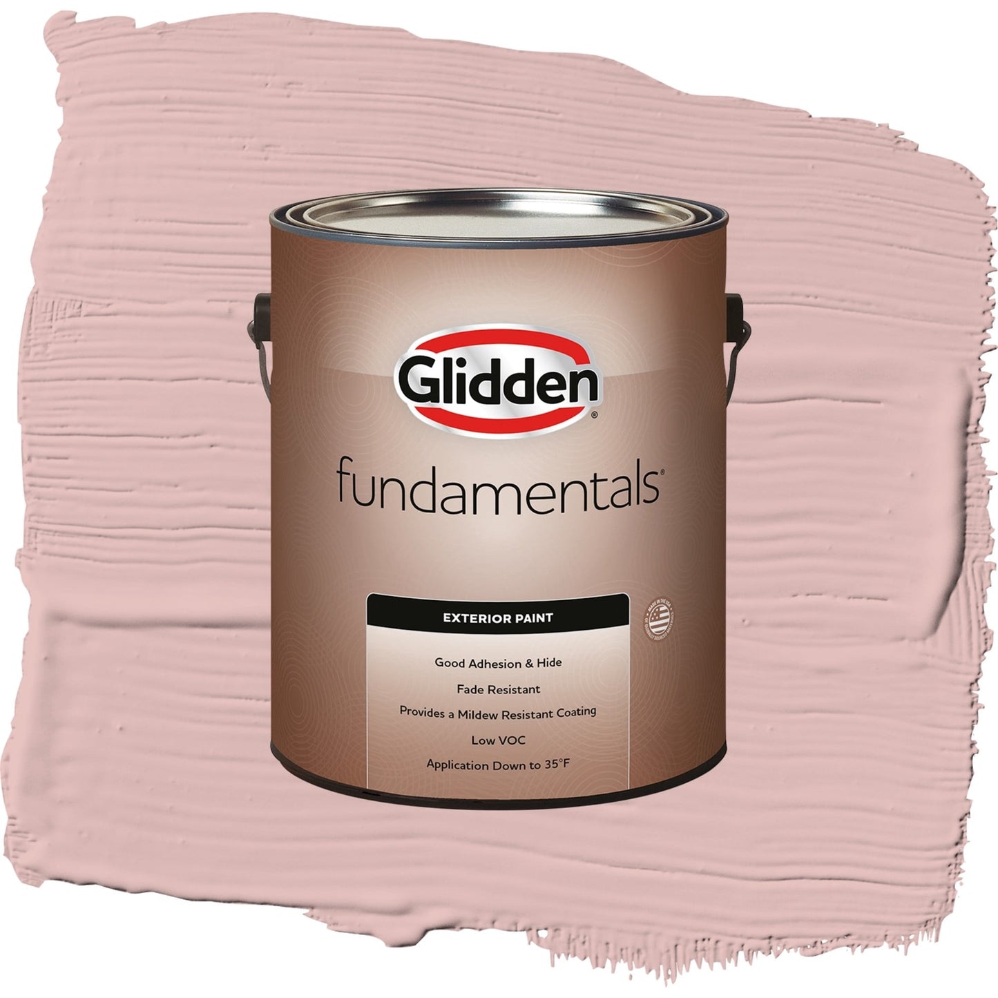 Glidden Fundamentals Rose Hip / Pink, Semi-Gloss Exterior Paint, 1 Gallon