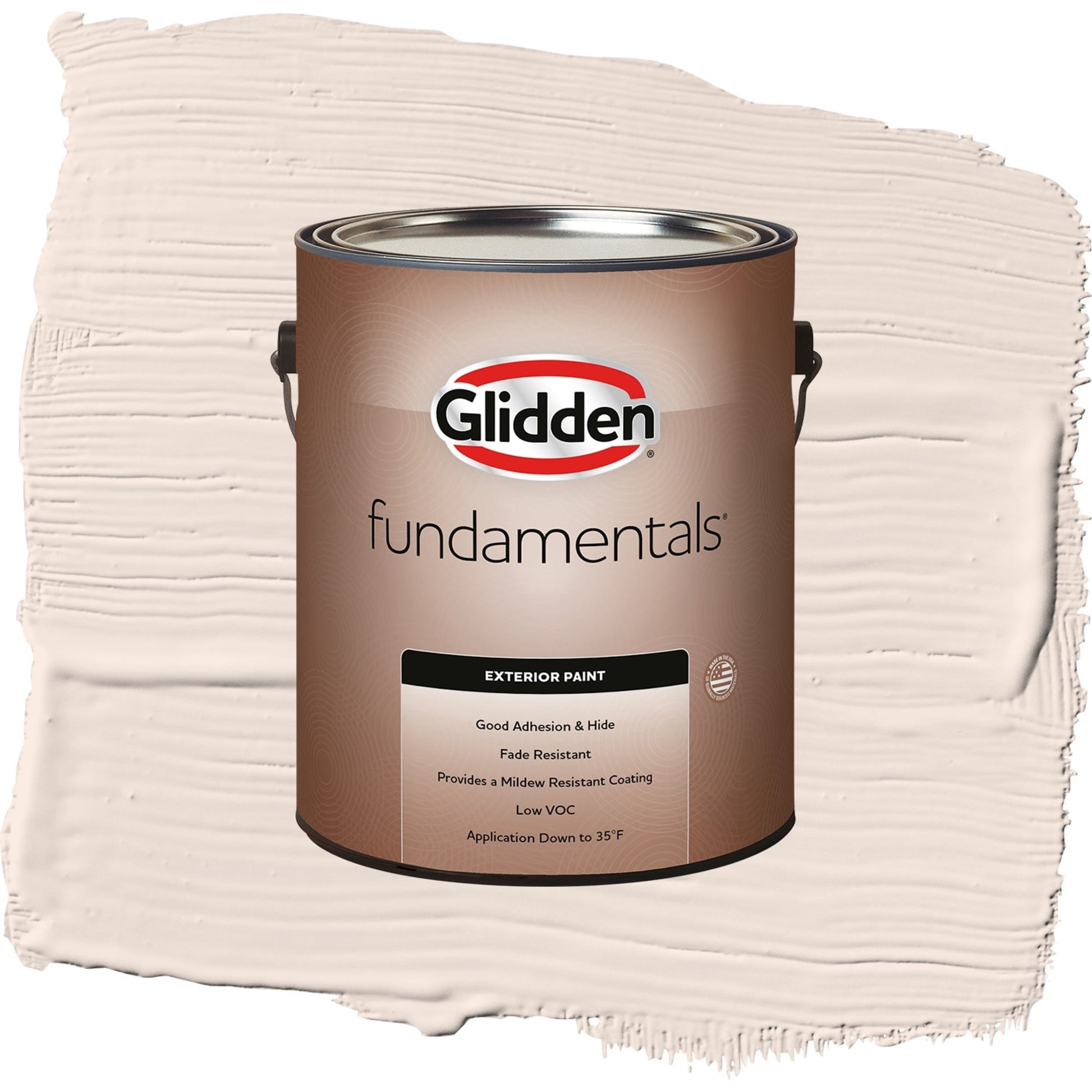 Glidden Fundamentals Sablewood / Orange, Semi-Gloss Exterior Paint, 1 Gallon