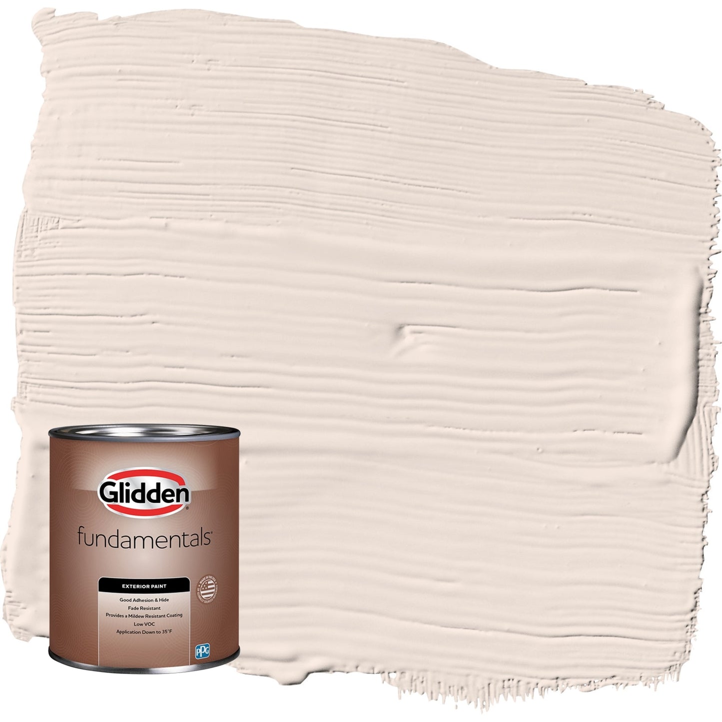 Glidden Fundamentals Sablewood / Orange Semi-Gloss Exterior Paint, 1 Quart